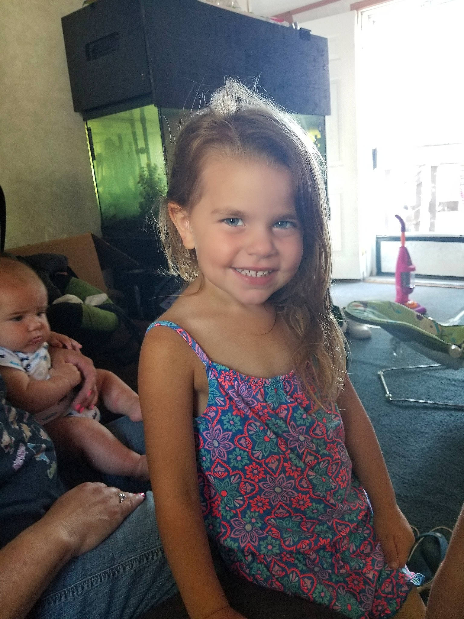 Carmen joined the competition — help win amazing prizes! child, daughter, eye, face, fun, head, iris, joy, long_hair, person, sitting, skin, smile, toddler, trunk