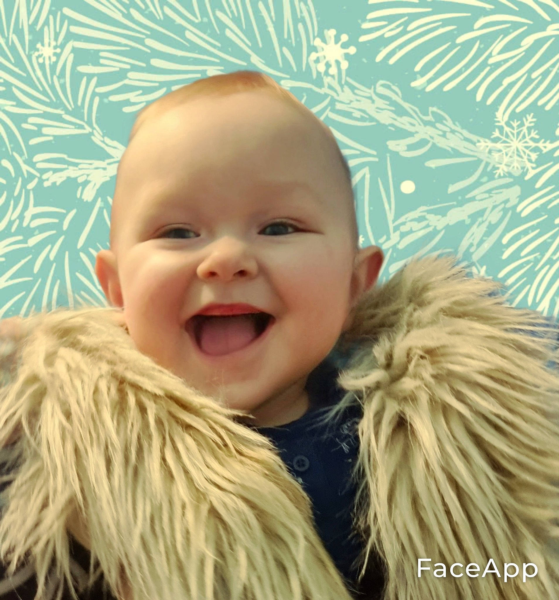 Emanoil is registered to the contest to win money with this photo: baby, cheek, chin, ear, eye, eyebrow, face, fur_clothing, gesture, hair, happy, head, iris, joy, mouth, nose, outerwear, people_in_nature, person, skin