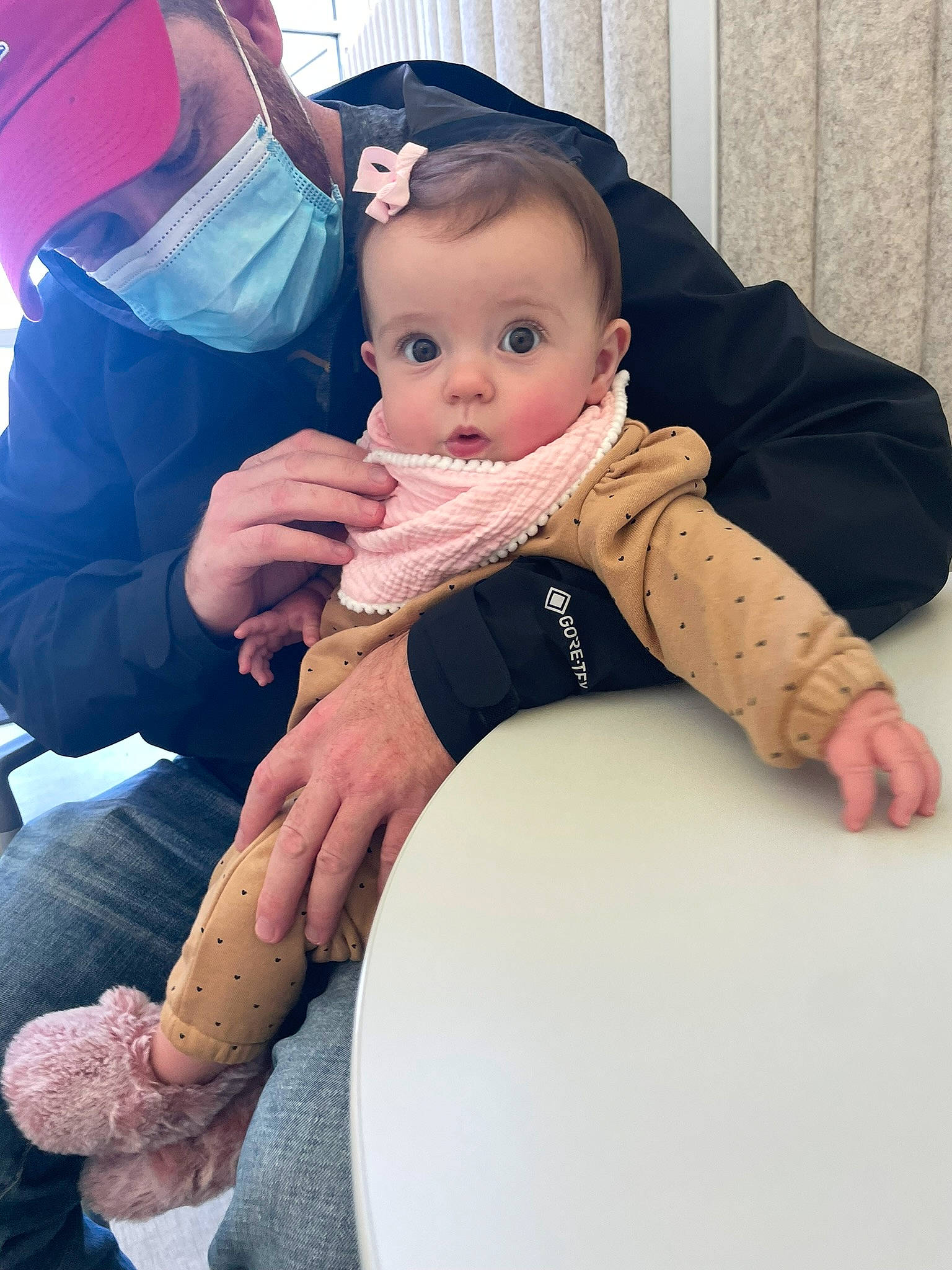 Kora is registered to the contest to win money with this photo: arm, baby, baby_toddler_clothing, child, comfort, dress, elbow, finger, gesture, happy, joint, knee, leg, nail, person, sitting, skin, sleeve, surprise, thigh