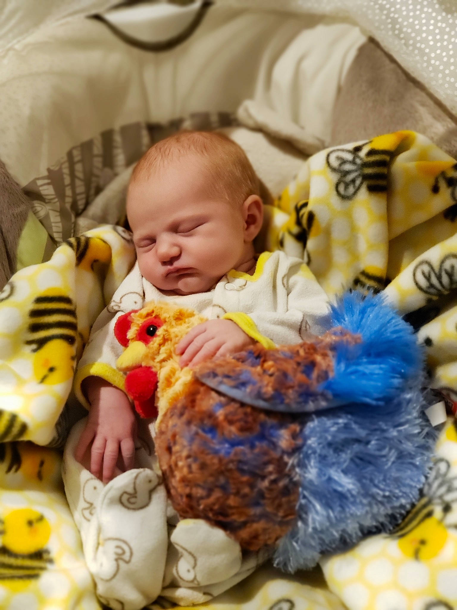 Leslie is registered to the contest to win money with this photo: baby, baby_sleeping, bedtime, birth, child, nap, person, play, room, sleep, stuffed_toy, toddler, yellow