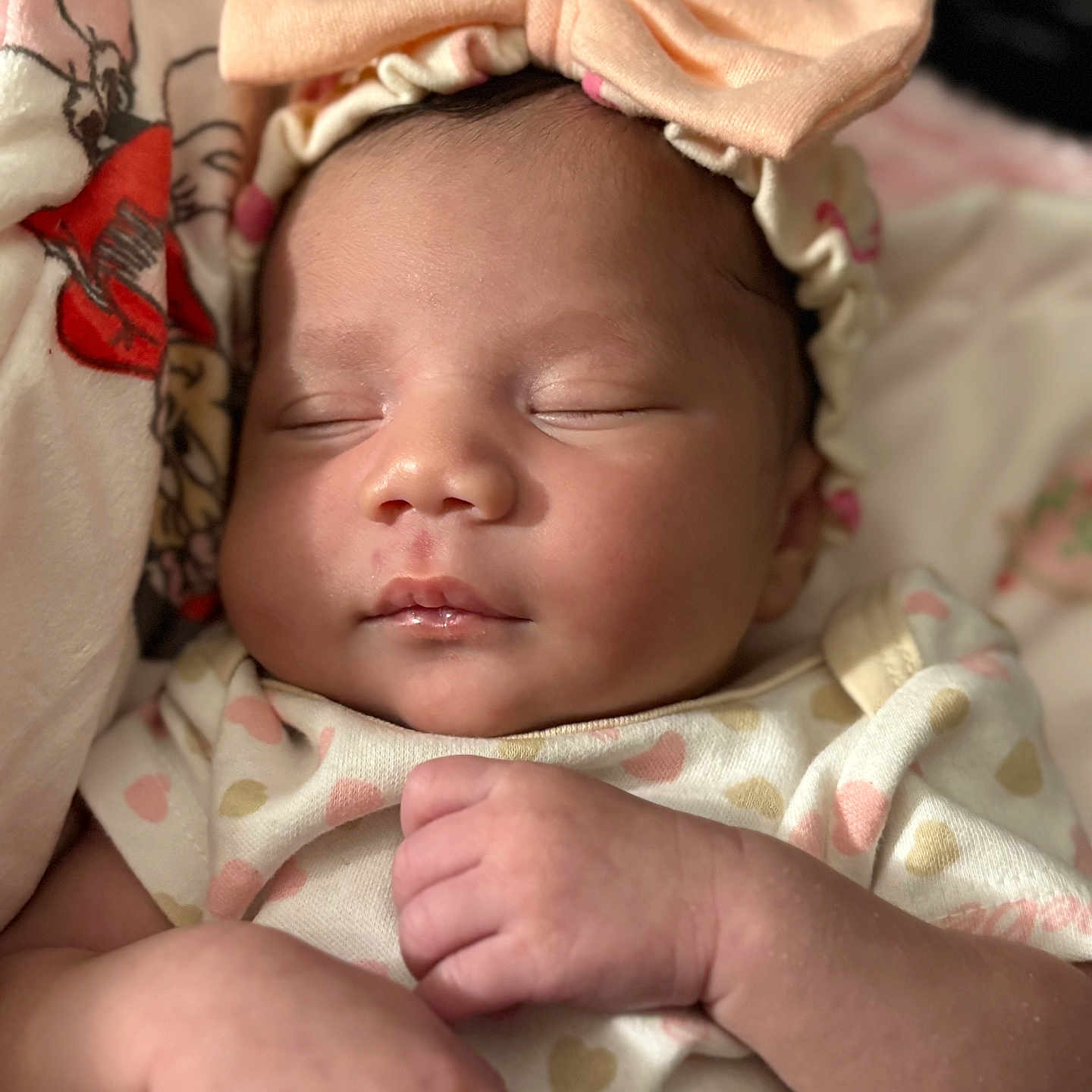 Tearii joined the competition — help win amazing prizes! baby, blanket, bodypart, bonnet, cap, clothing, face, finger, hand, hat, head, newborn, person, photography, portrait, quilt, sleeping