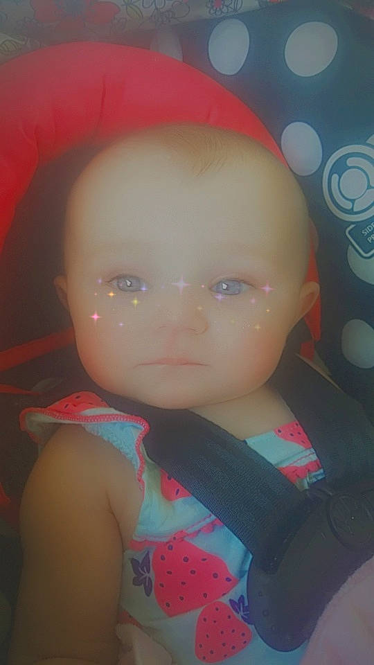 Rosaleigh joined the competition — help win amazing prizes! baby, beauty, cheek, child, ear, eye, eyebrow, face, forehead, head, iris, lip, mouth, nose, person, pink, skin, toddler