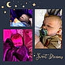 baby, sleeping, pacifier, blanket, collage, cute, infant, child, comfort, rest, sweet_dreams, night, stars, moon, soft_lighting, portrait, closeup, warm, peaceful, nap