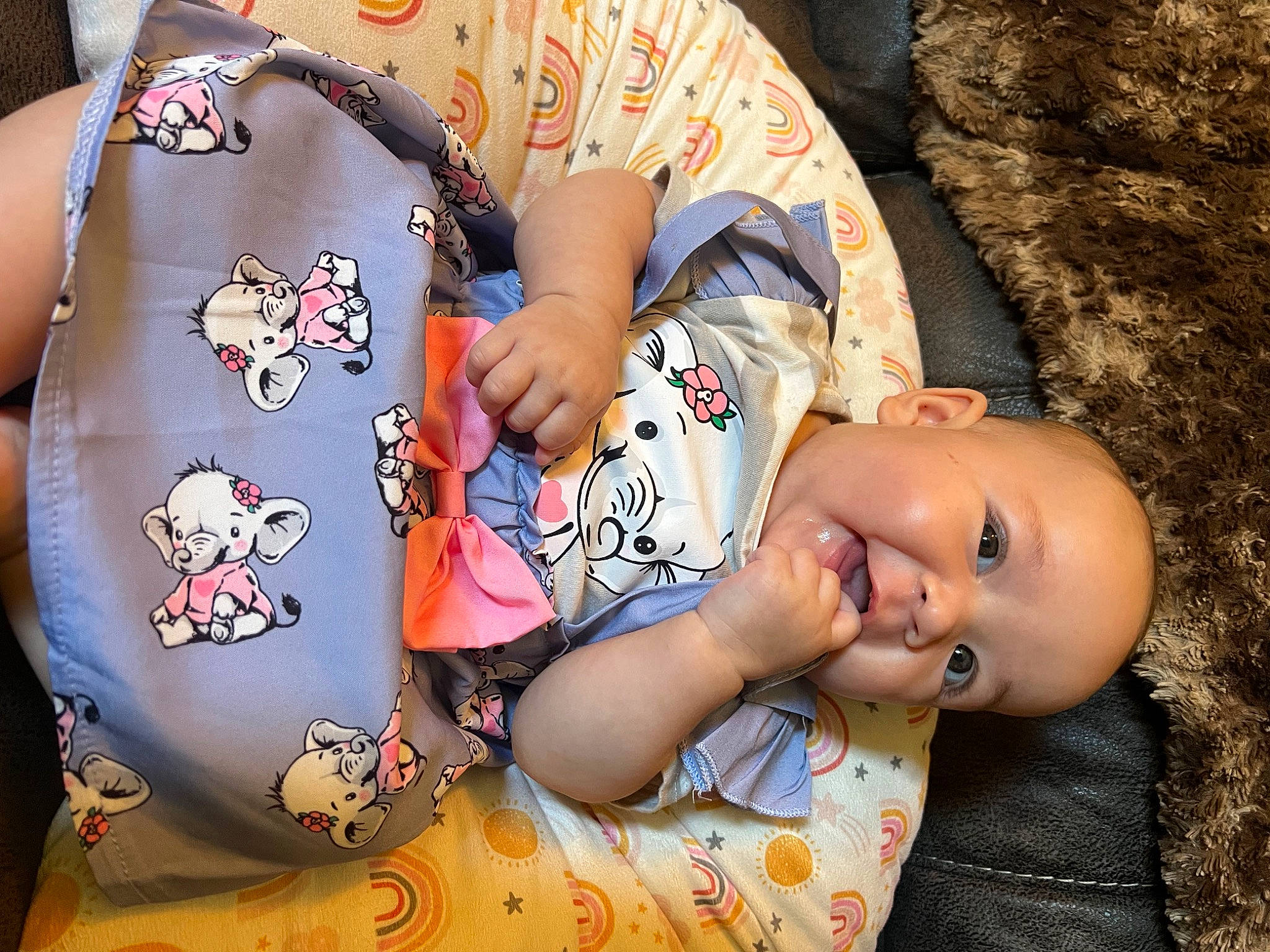 Jade joined the competition — help win amazing prizes! baby, baby_products, baby_toddler_clothing, cheek, child, comfort, cool, grass, happy, headgear, mouth, orange, pattern, person, sitting, skin, sleeve, textile, toddler, tree