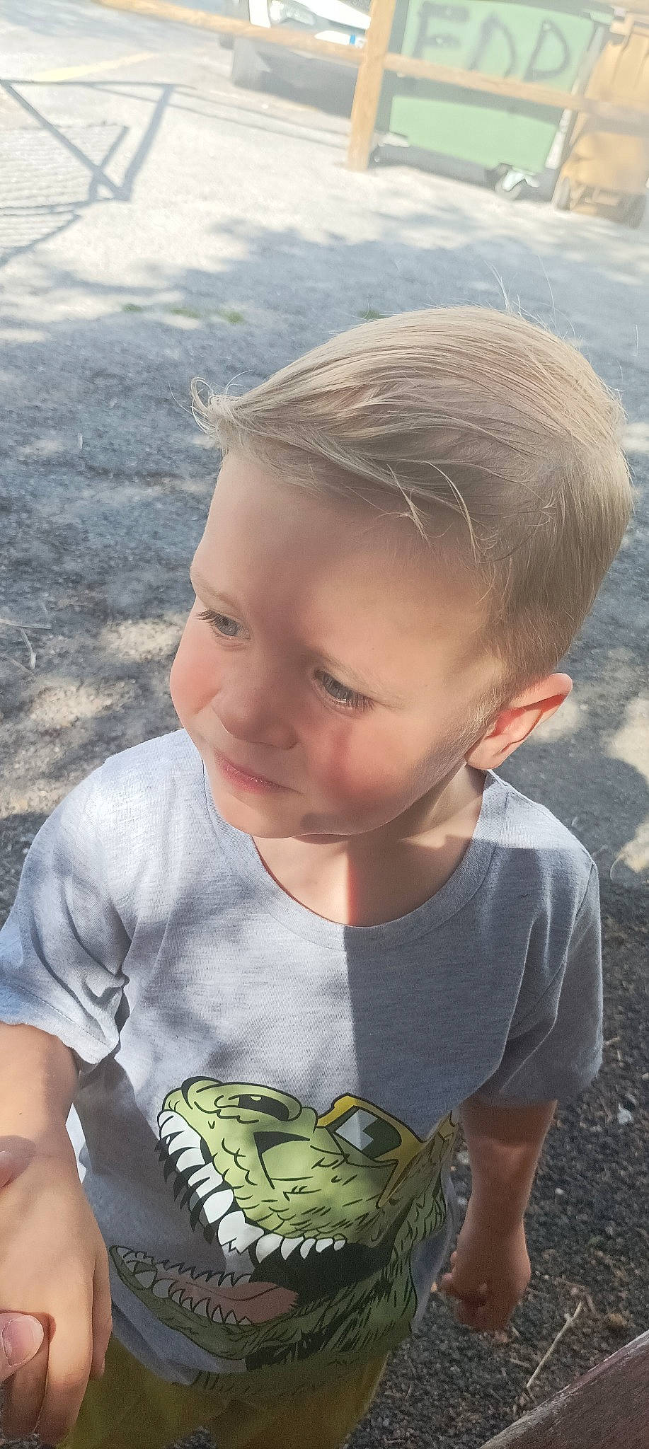 Estéban participe au concours pour gagner de l'argent avec cette photo : arm, chin, eye, face, facial_expression, forehead, hair, hairstyle, happy, head, human, iris, leaf, mammal, mouth, organ, person, skin, sleeve, smile