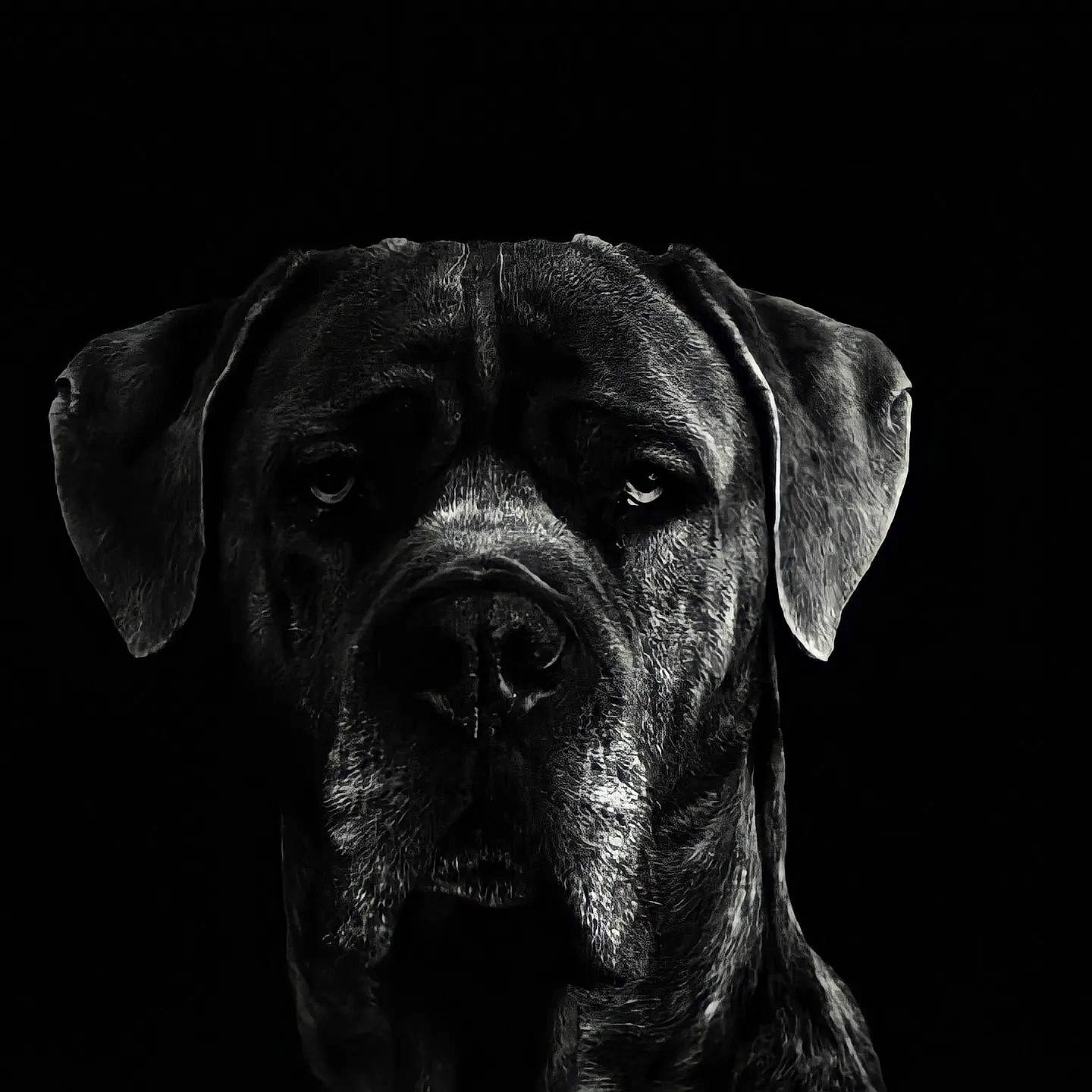 Luffy a rejoint le concours — aidez-le/la à gagner de superbes lots ! art, canidae, carnivore, companion_dog, darkness, dog, dog_breed, dog_collar, flash_photography, fur, gun_dog, hunting_dog, monochrome, monochrome_photography, snout, sporting_group, still_life_photography, whiskers, working_animal, working_dog