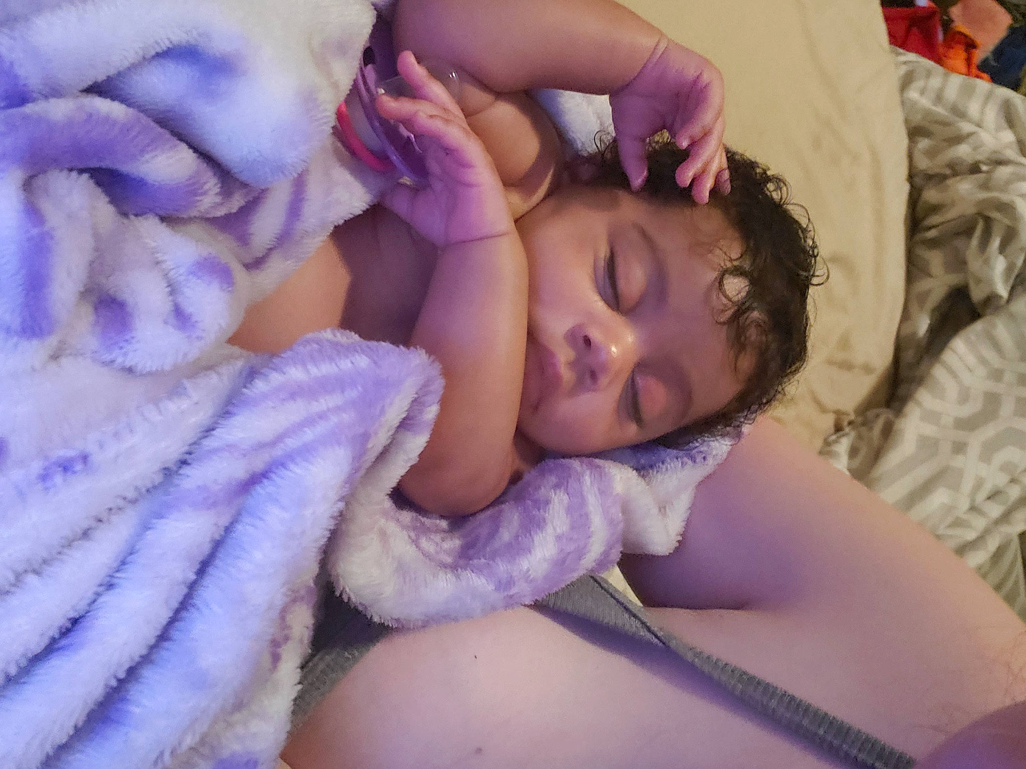 Alanni joined the competition — help win amazing prizes! abdomen, baby, chest, comfort, eye, eyelash, finger, gesture, hand, head, human_body, linens, mouth, muscle, person, pink, purple, skin, toddler, trunk