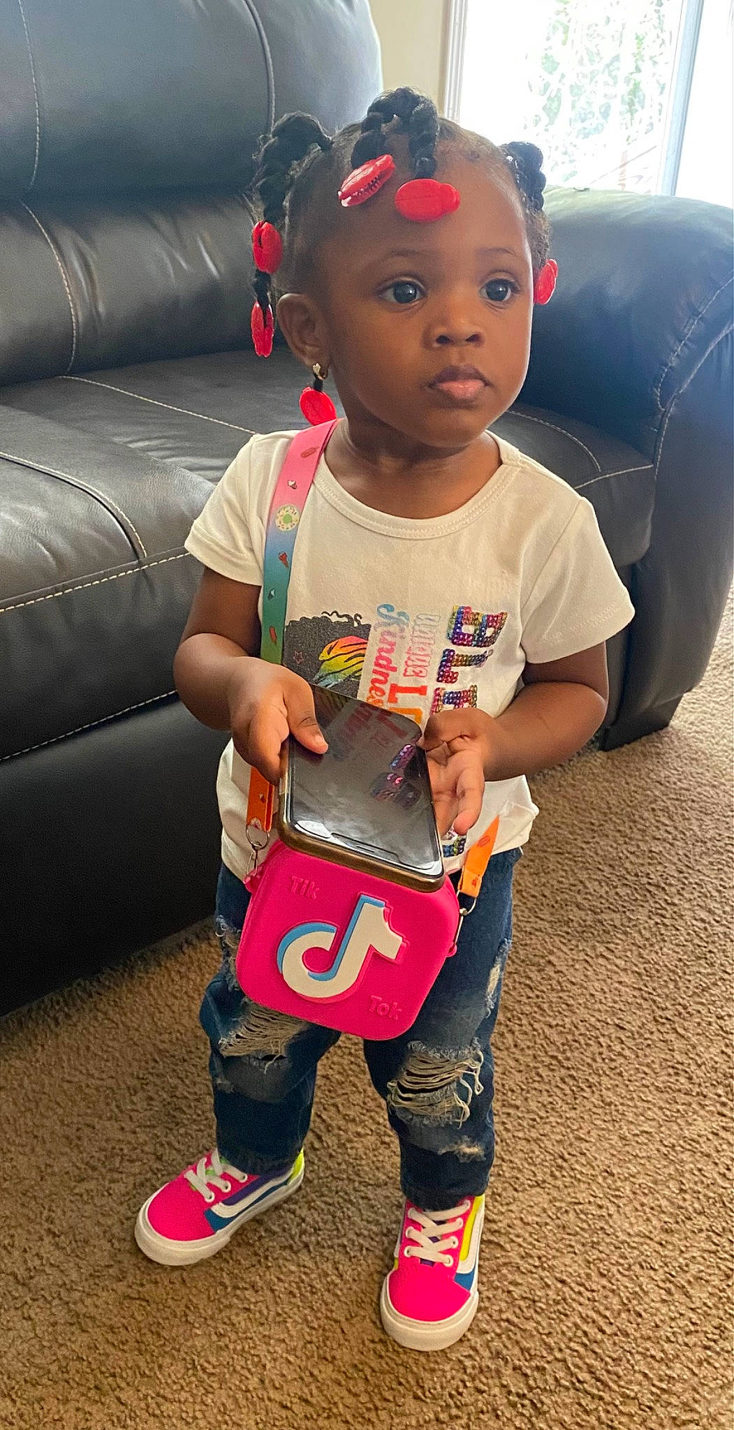 Jazhia joined the competition — help win amazing prizes! baby, baby_toddler_clothing, cap, child, cool, face, facial_expression, flooring, fun, hairstyle, happy, person, play, recreation, shorts, sitting, skin, sleeve, sock, t_shirt