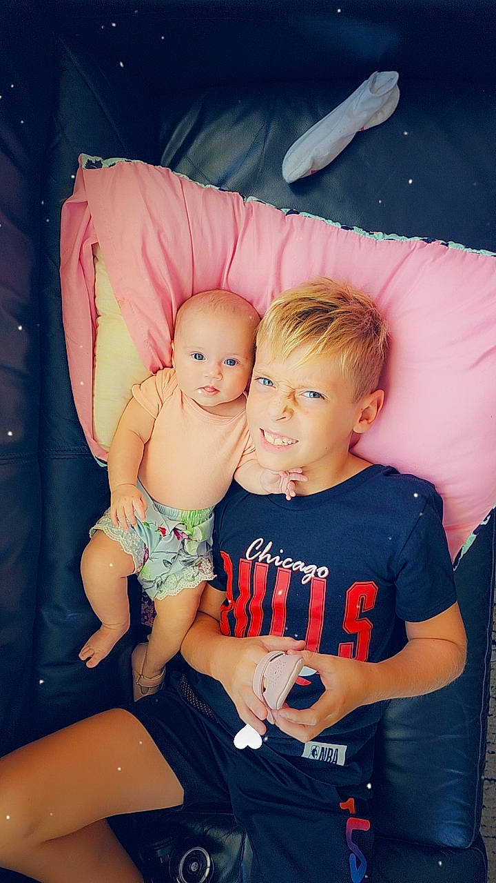 Harlem joined the competition — help win amazing prizes! baby_toddler_clothing, child, comfort, cool, finger, flash_photography, fun, gesture, happy, human_leg, joy, lap, leg, leisure, mouth, muscle, person, shorts, t_shirt, thigh