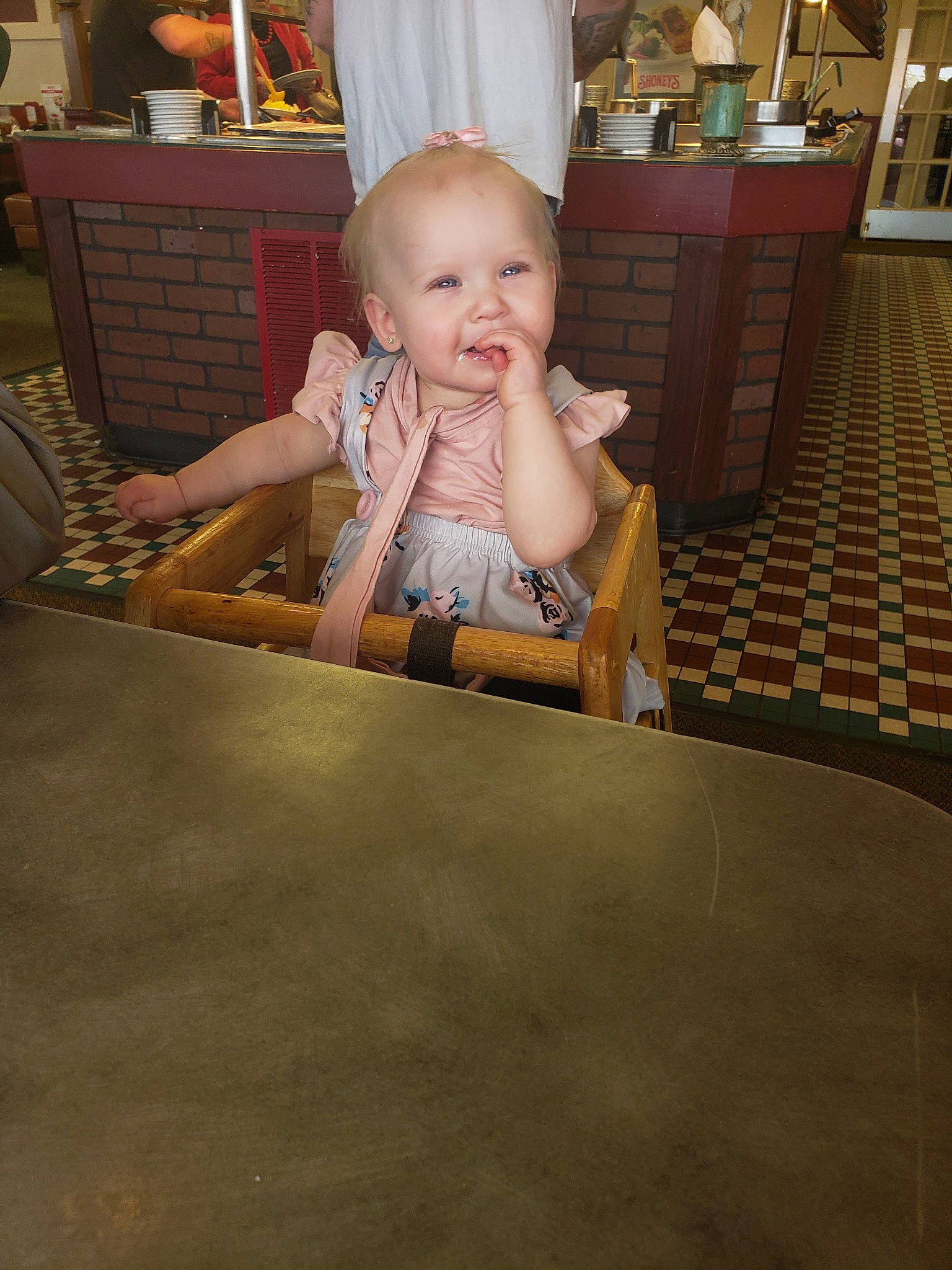 Caroline joined the competition — help win amazing prizes! child, floor, flooring, person, toddler, wood