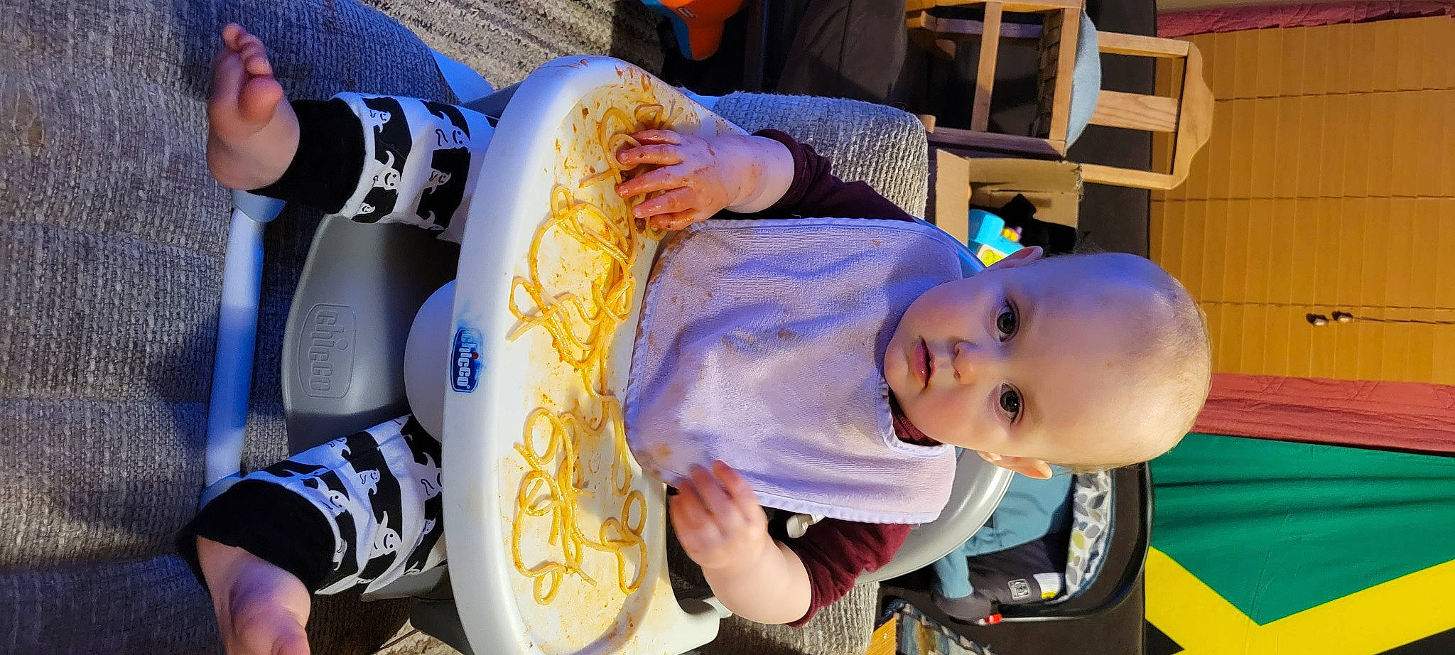 Madilynn joined the competition — help win amazing prizes! baby, baby_products, baby_safety, baby_toddler_clothing, baby_toys, beer, chair, child, food, fun, hand, human_leg, nail, person, plastic_bottle, play, sitting, smile, toddler, water