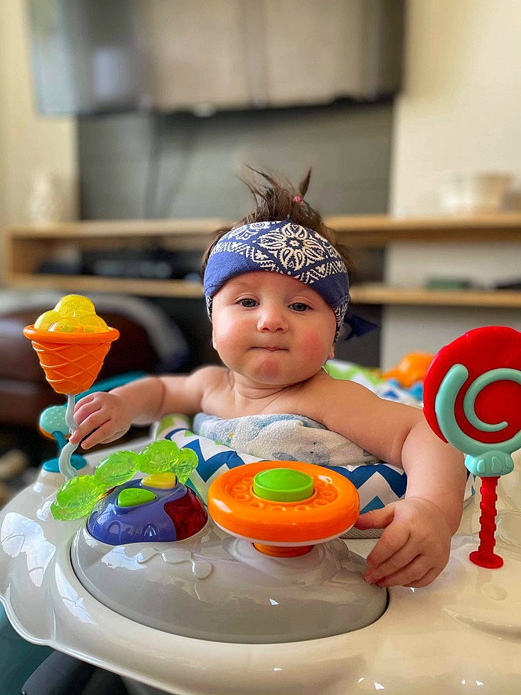 Silas joined the competition — help win amazing prizes! baby, baby_playing_with_toys, baby_products, baby_toys, bathing, cap, child, dishware, event, fun, happy, headwear, leisure, orange, person, plastic, recreation, sitting, sweetness, toddler