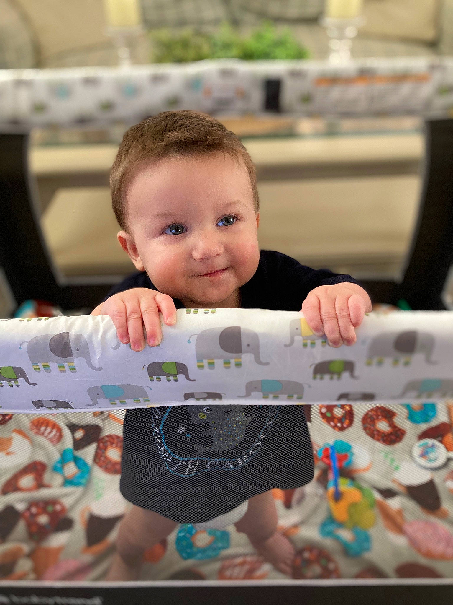 Silas is registered to the contest to win money with this photo: baby, child, event, facial_expression, flash_photography, fun, games, happy, joy, leisure, party, pattern, person, play, portrait_photography, recreation, room, smile, t_shirt, toddler