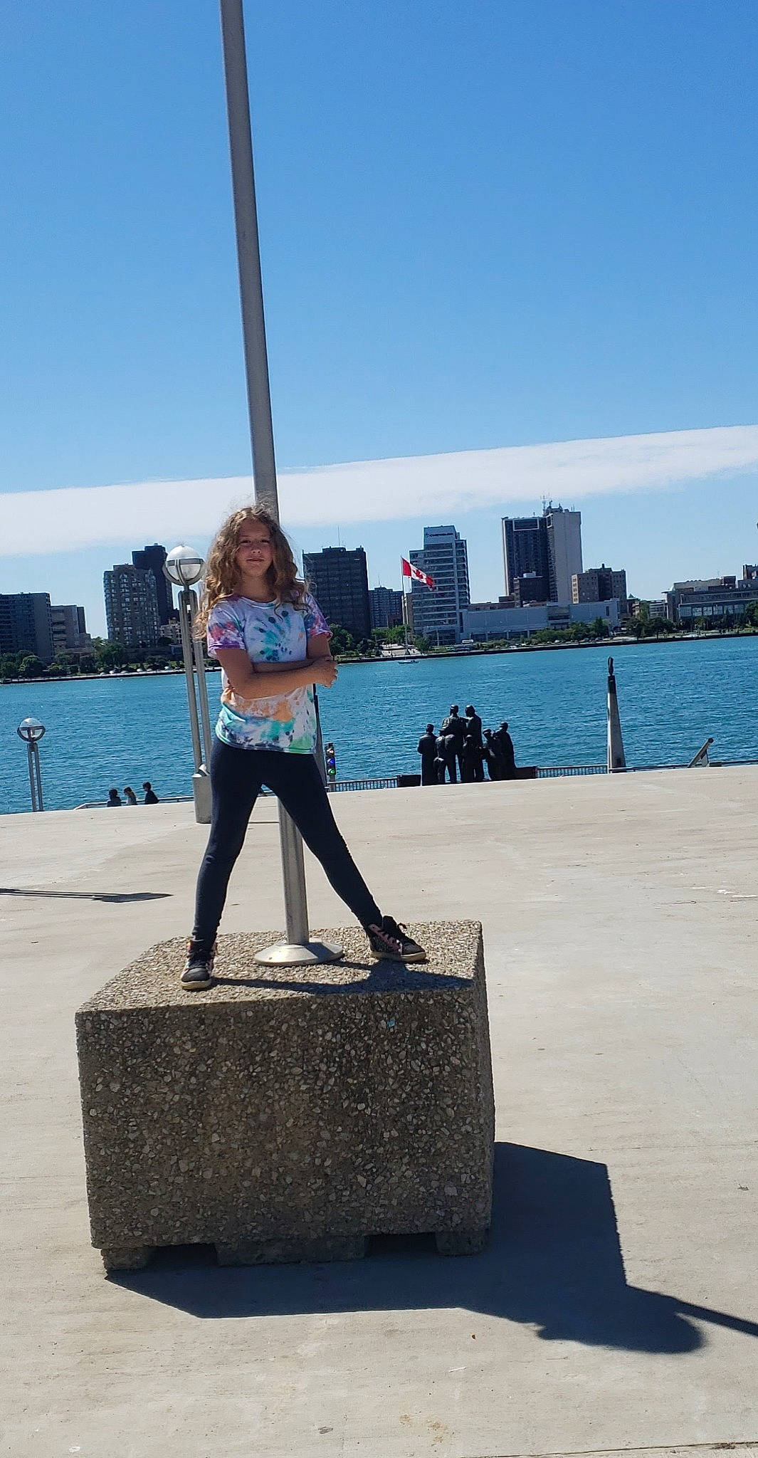 Payton joined the competition — help win amazing prizes! art, building, city, cloud, denim, fun, human_leg, joy, lake, leisure, monument, person, recreation, sculpture, sky, skyscraper, statue, thigh, tower, tower_block