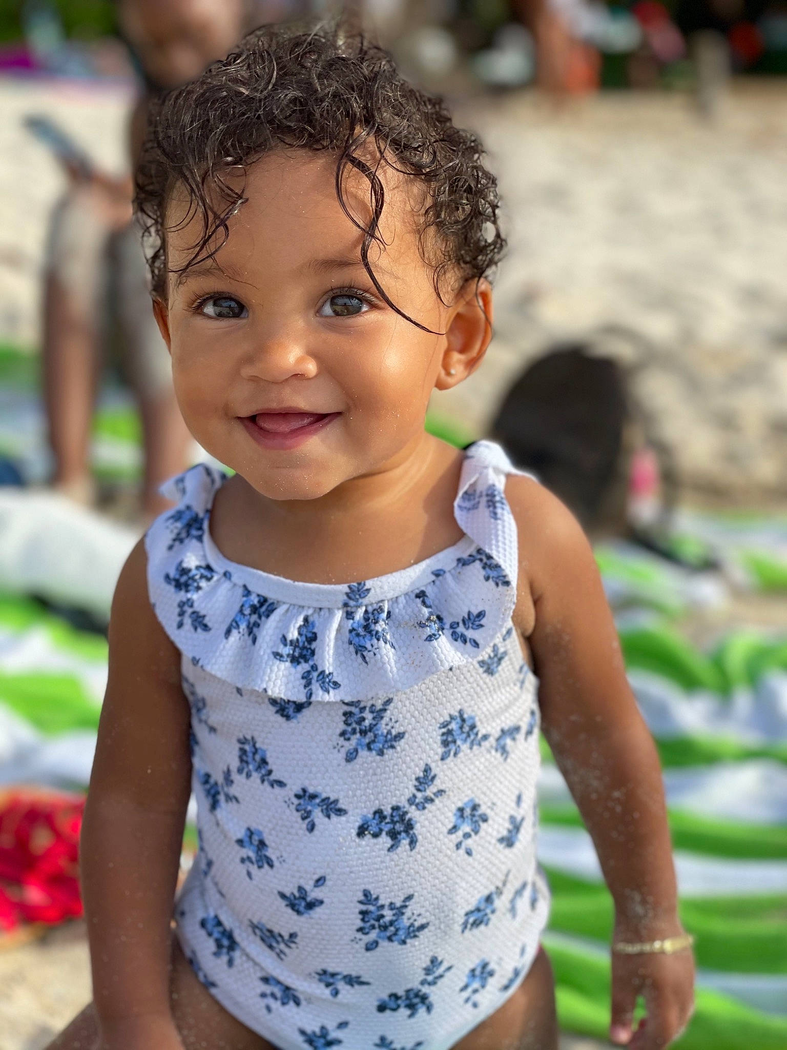 Summer joined the competition — help win amazing prizes! baby, baby_toddler_clothing, body_of_water, child, chin, dress, face, fun, grass, happy, joy, leisure, people_in_nature, person, plant, recreation, skin, sleeve, smile, summer