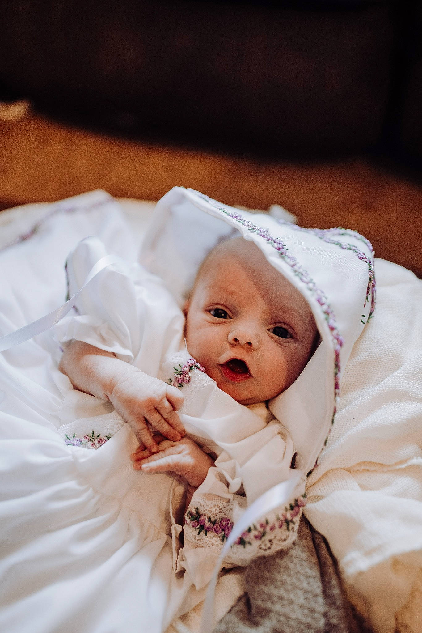 Esmeralda joined the competition — help win amazing prizes! baby, baby_sleeping, baby_toddler_clothing, cheek, child, comfort, event, fashion_accessory, flash_photography, fur, gesture, happy, hat, peach, person, portrait_photography, thumb, toddler