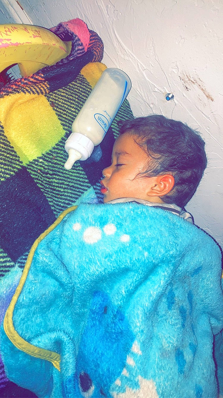 Izaiah joined the competition — help win amazing prizes! aqua, art, baby, baby_products, bedding, child, comfort, craft, electric_blue, linens, magenta, pattern, person, plastic_bottle, play, room, textile, thread, toddler, woolen