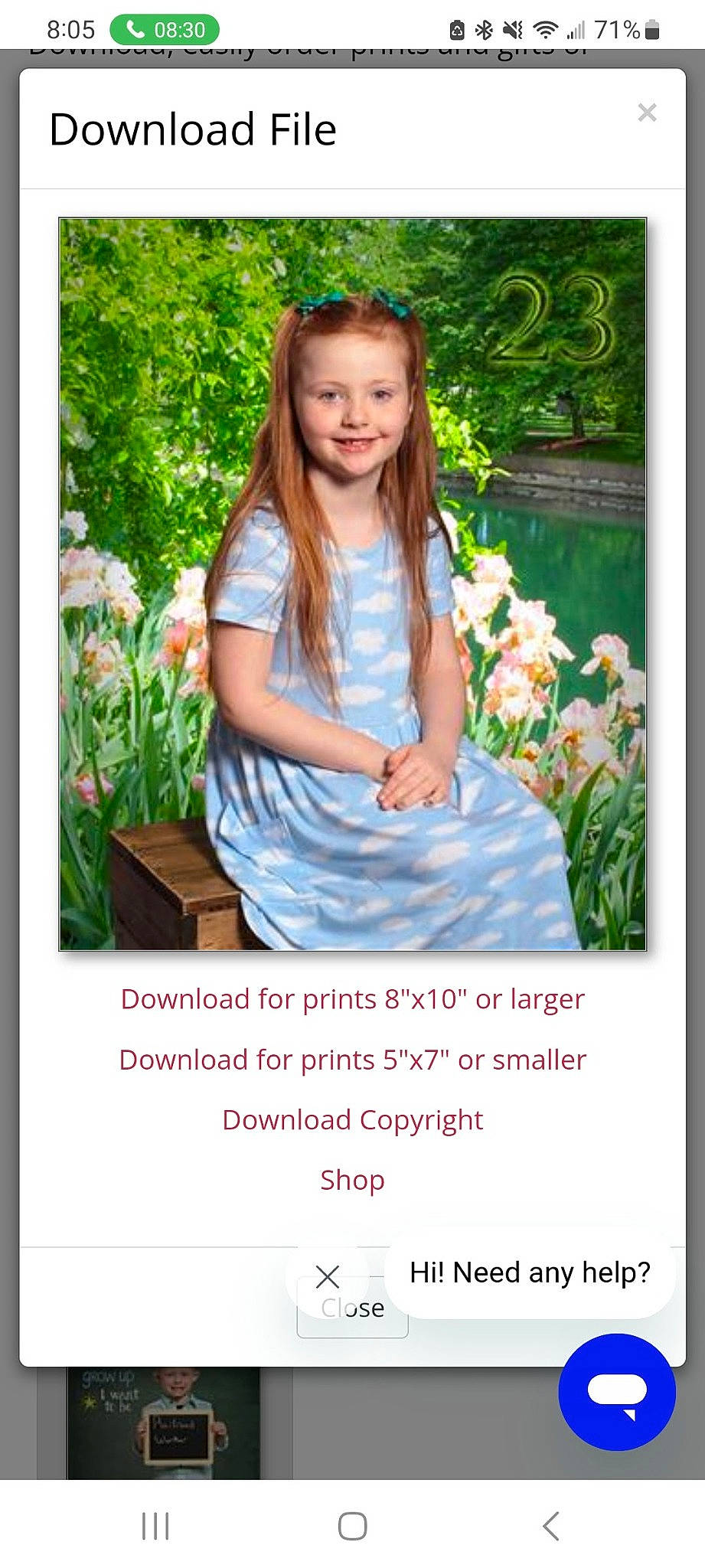 Teegan is registered to the contest to win money with this photo: advertising, beauty, brand, child, child_model, electric_blue, flower, font, formal_wear, gesture, grass, happy, joy, leisure, pattern, people_in_nature, person, photo_caption, plant, portrait_photography