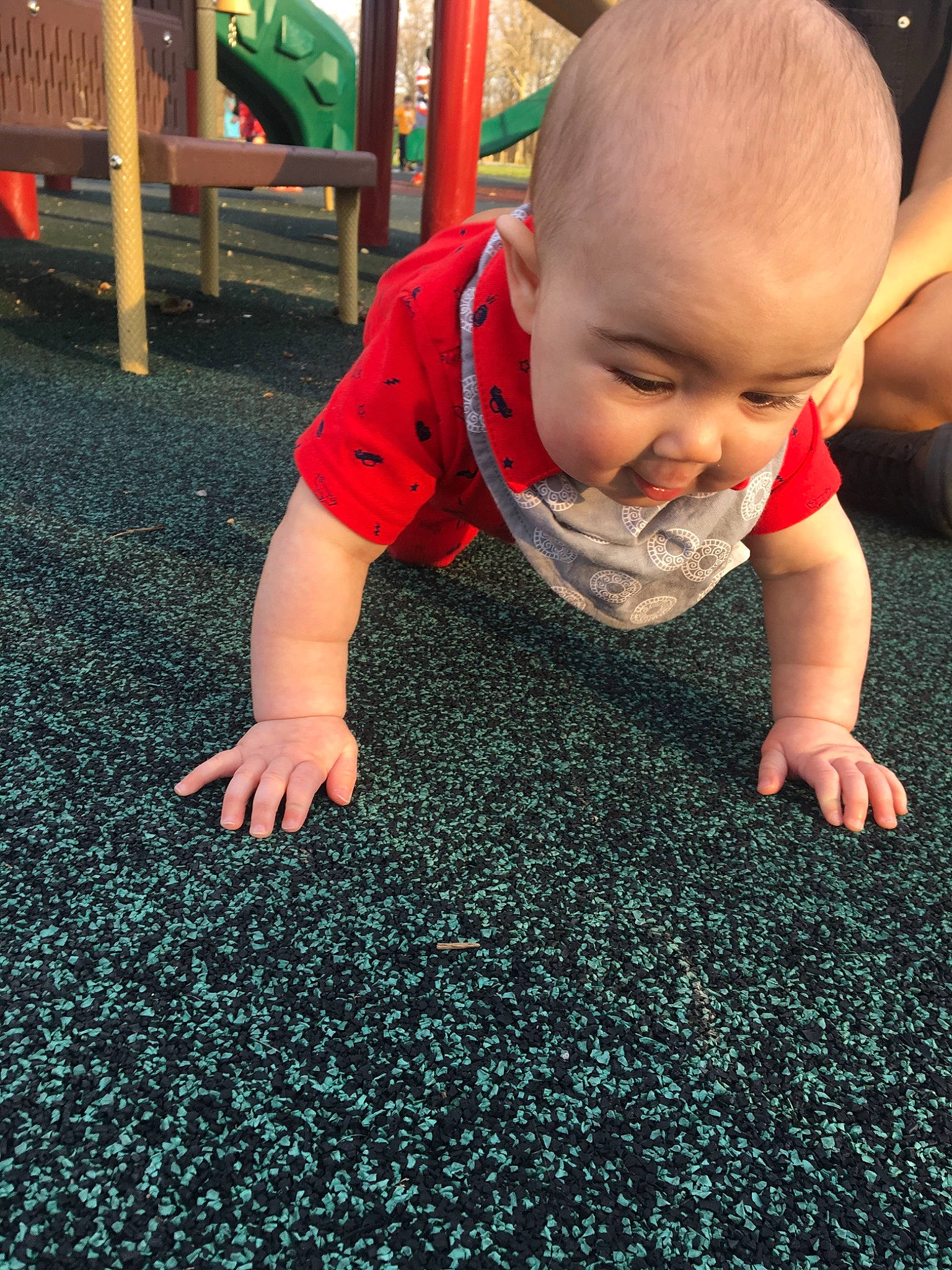 Jaysen is registered to the contest to win money with this photo: adaptation, baby, child, crawling, flooring, fun, grass, person, plant, play, toddler