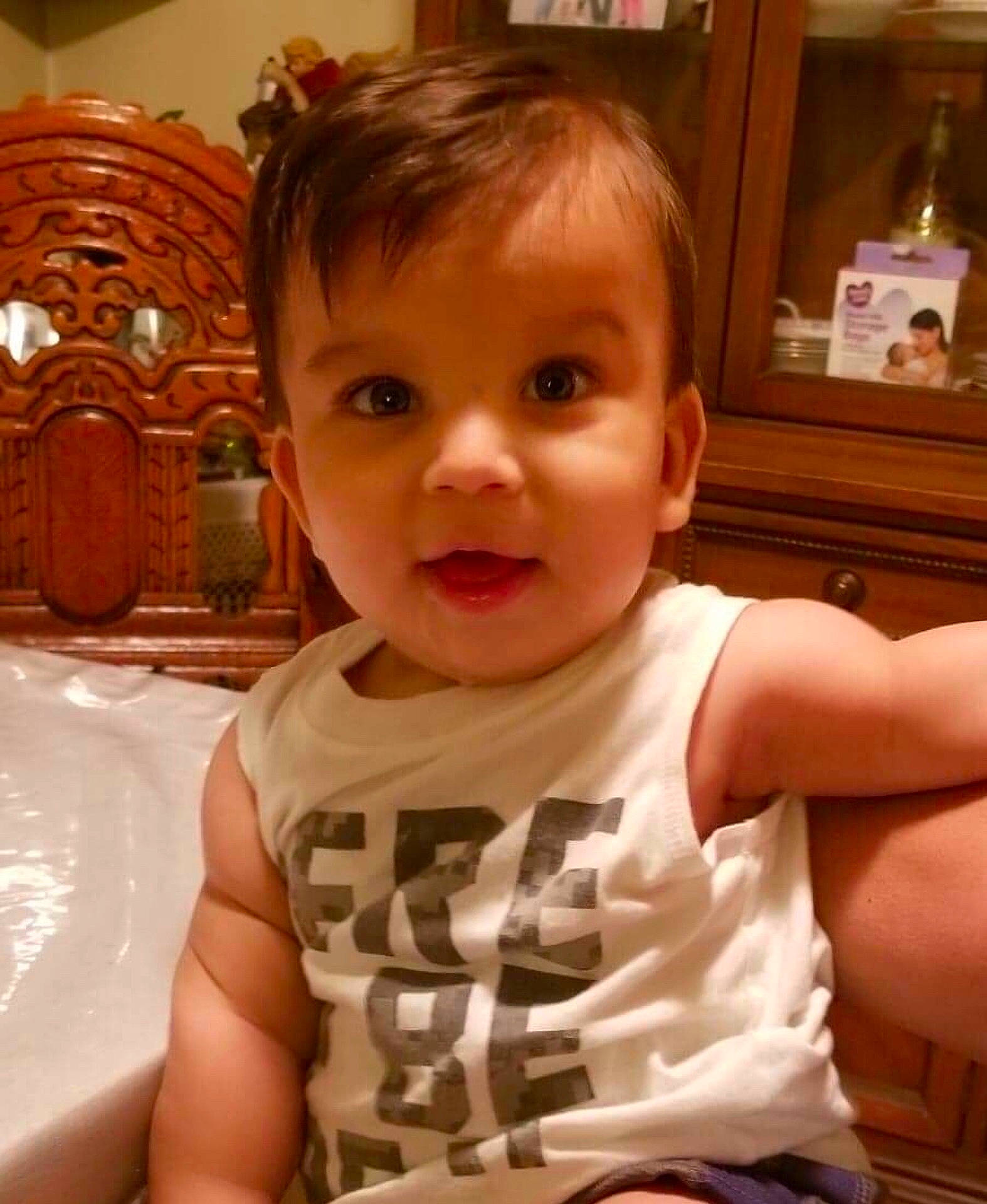 Mathis is registered to the contest to win money with this photo: cheek, child, day, ear, face, finger, girl, hairstyle, head, human_hair_color, infant, iris, mouth, nose, person, product, skin, smile, toddler