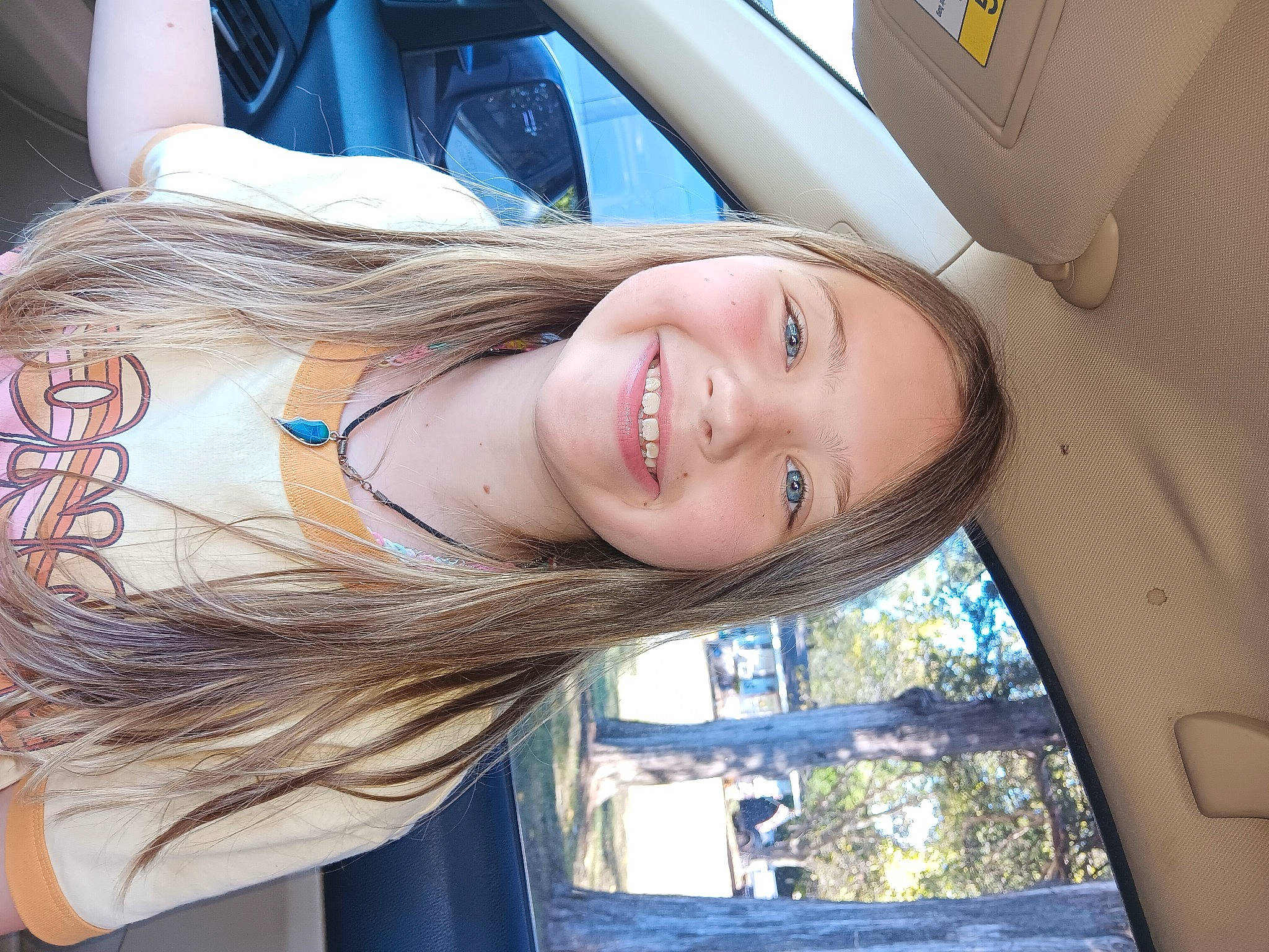 Nevaeh joined the competition — help win amazing prizes! automotive_design, automotive_exterior, automotive_lighting, chin, cool, electric_blue, eyebrow, eyelash, flash_photography, fun, happy, human, joy, lip, long_hair, motor_vehicle, person, skin, smile, vehicle