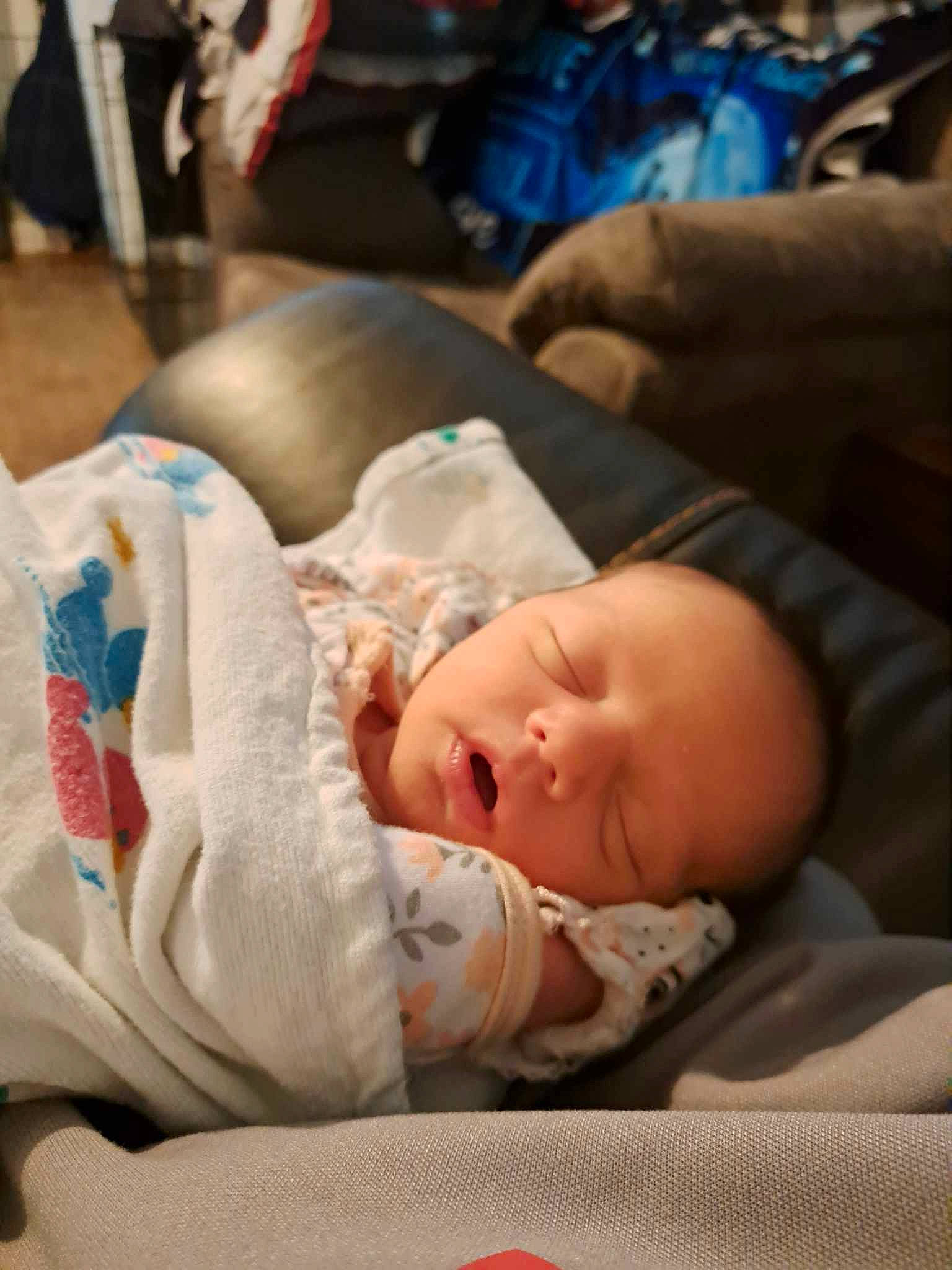 Sydney is registered to the contest to win money with this photo: baby, baby_products, baby_toddler_clothing, bedtime, cheek, child, comfort, event, linens, mammal, mouth, nap, person, room, sitting, skin, sleep, toddler