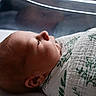 Charles joined the competition — help win amazing prizes! newborn, baby, infant, blanket, hospital, bassinet, swaddled, sleeping, face, head, skin, young, portrait, cute, peaceful, indoors, closeup, soft_light, resting, child