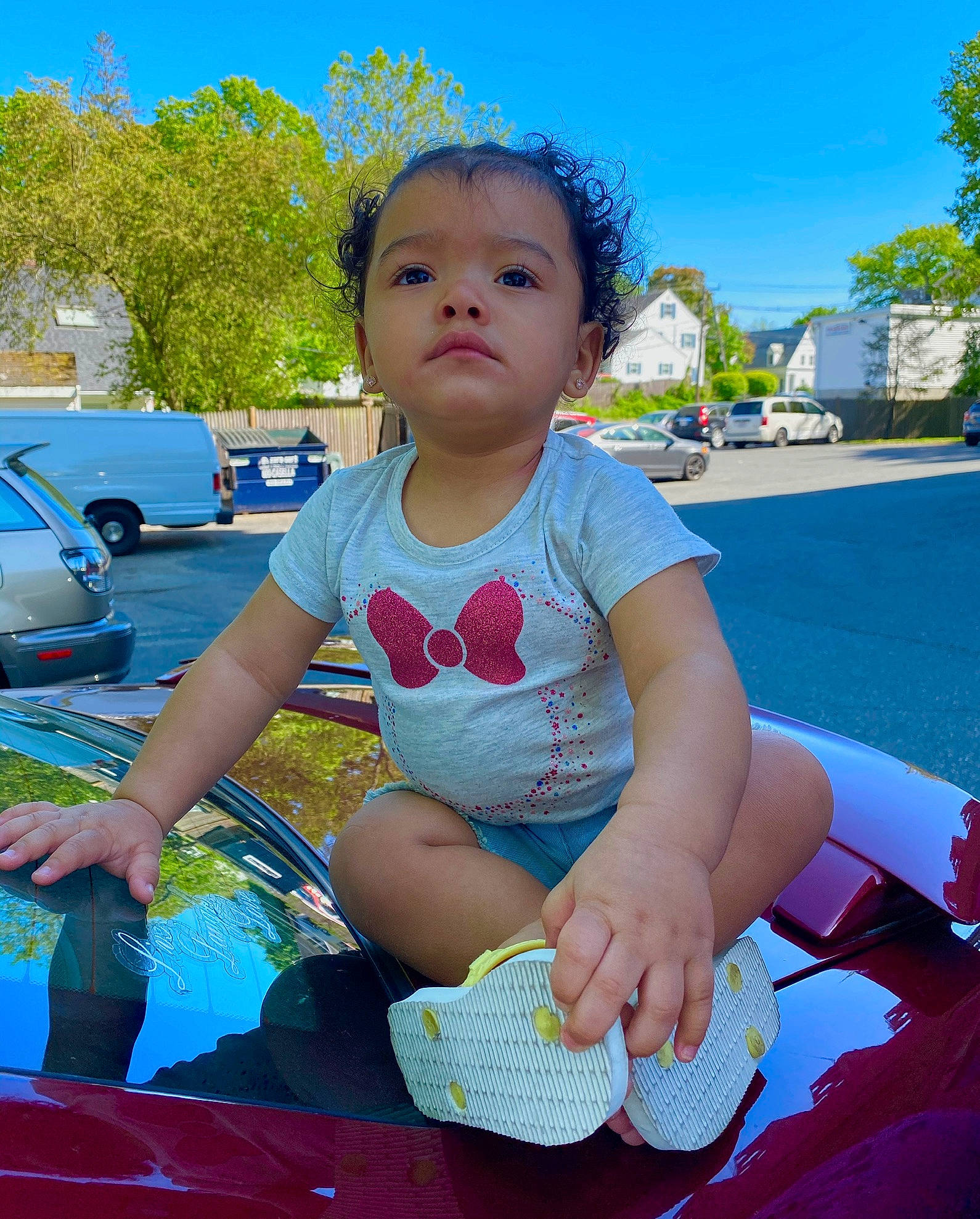 Melissa joined the competition — help win amazing prizes! baby, car, child, fun, happy, leisure, person, play, recreation, sitting, skin, smile, summer, toddler, vacation, water
