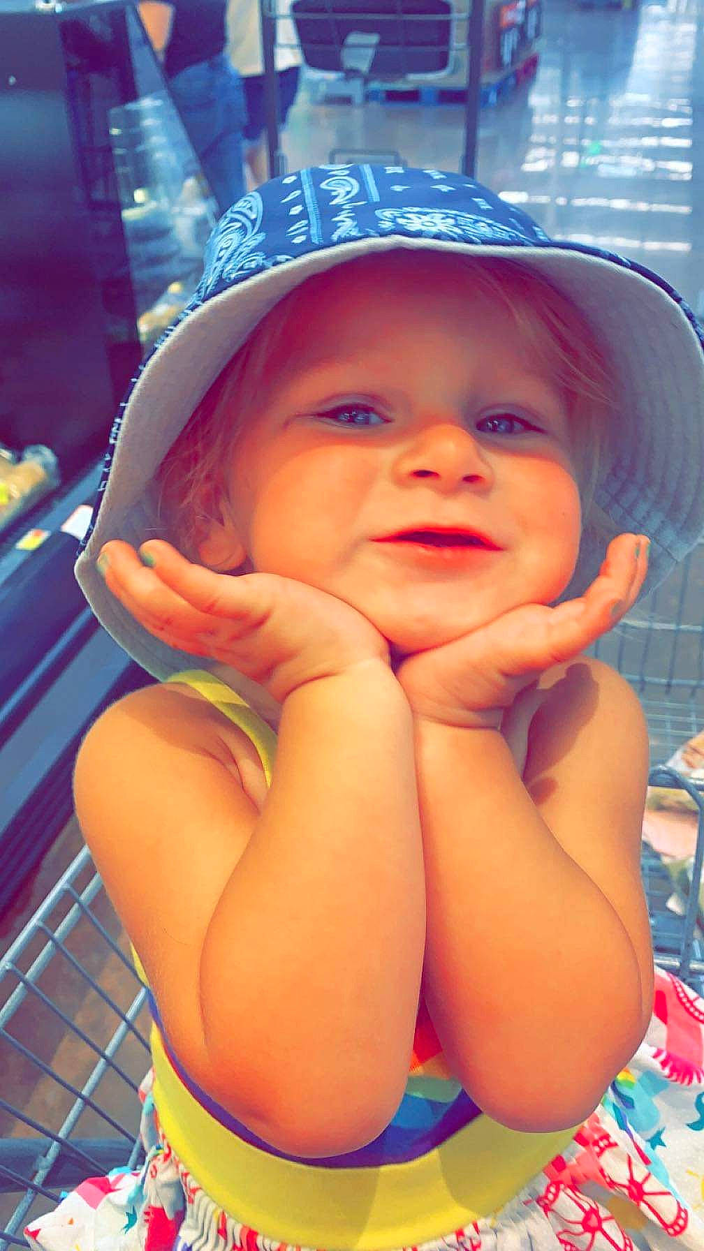 Annalice joined the competition — help win amazing prizes! baby, baby_products, cap, cheek, child, chin, eyebrow, finger, fun, happy, hat, headwear, iris, leisure, lip, mouth, nose, person, skin, smile
