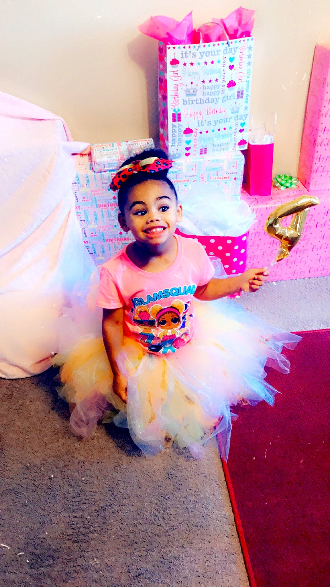 Londyn joined the competition — help win amazing prizes! ballet_tutu, child, child_model, costume, dress, happy, joy, peach, person, pink, play, toddler, yellow