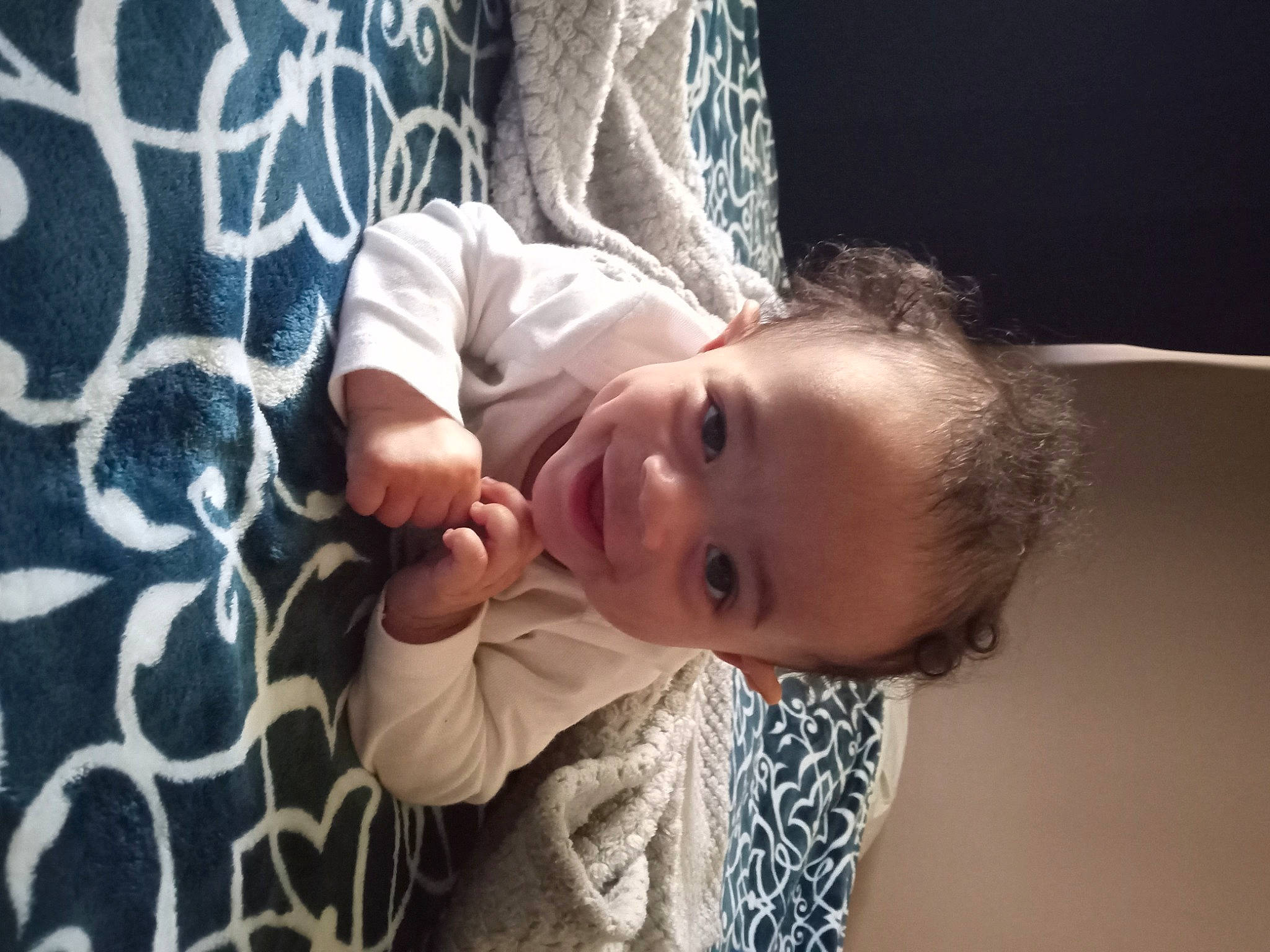 Alexzander is registered to the contest to win money with this photo: arm, baby, dress, elbow, eyebrow, finger, flash_photography, gesture, hand, happy, human_body, iris, lip, mouth, neck, nose, person, shoulder, skin, toddler