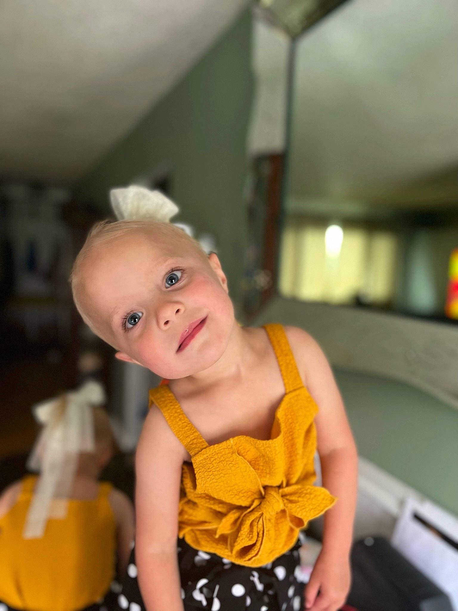 Ava is registered to the contest to win money with this photo: abdomen, baby, baby_products, baby_toddler_clothing, calabaza, child, fun, happy, party, person, plastic, pumpkin, room, sitting, toddler, toy, vacation, vegetable