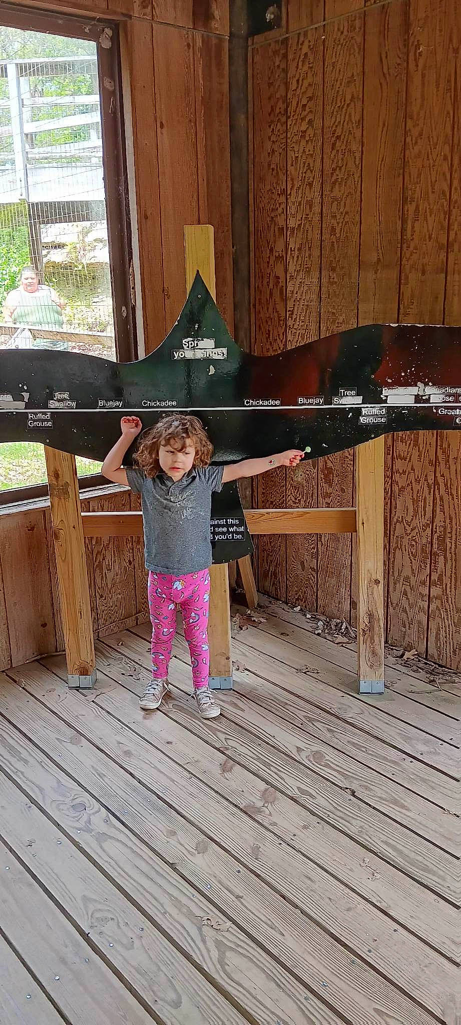 Rebekah joined the competition — help win amazing prizes! aircraft, airplane, bumper, denim, flooring, hardwood, lumber, magenta, metal, outerwear, pattern, person, plank, product, room, t_shirt, toddler, wood, wood_stain