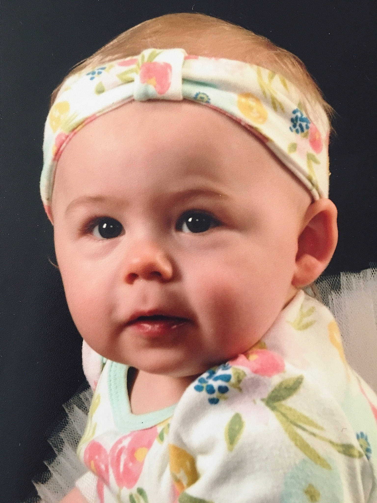 Hailyn is registered to the contest to win money with this photo: baby, cheek, child, face, fashion_accessory, forehead, hair_accessory, head, headband, headgear, person, toddler