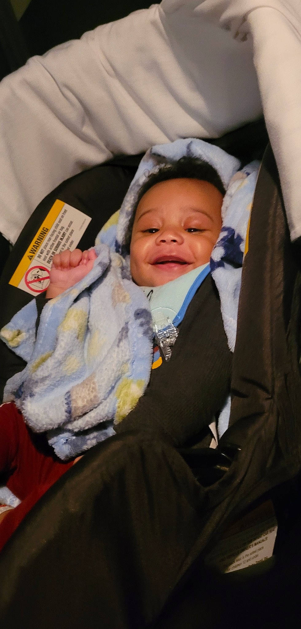 Kashton is registered to the contest to win money with this photo: baby, baby_carriage, baby_products, baby_toddler_clothing, cheek, child, comfort, event, eye, formal_wear, fun, gesture, happy, linens, mammal, person, sitting, smile, tie, toddler