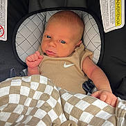 Gatlyn joined the competition — help win amazing prizes! baby, blanket, bodypart, car, car_interior, carseat, crib, cushion, face, finger, furniture, hand, head, homedecor, infantbed, person, photography, portrait, transportation, vehicle