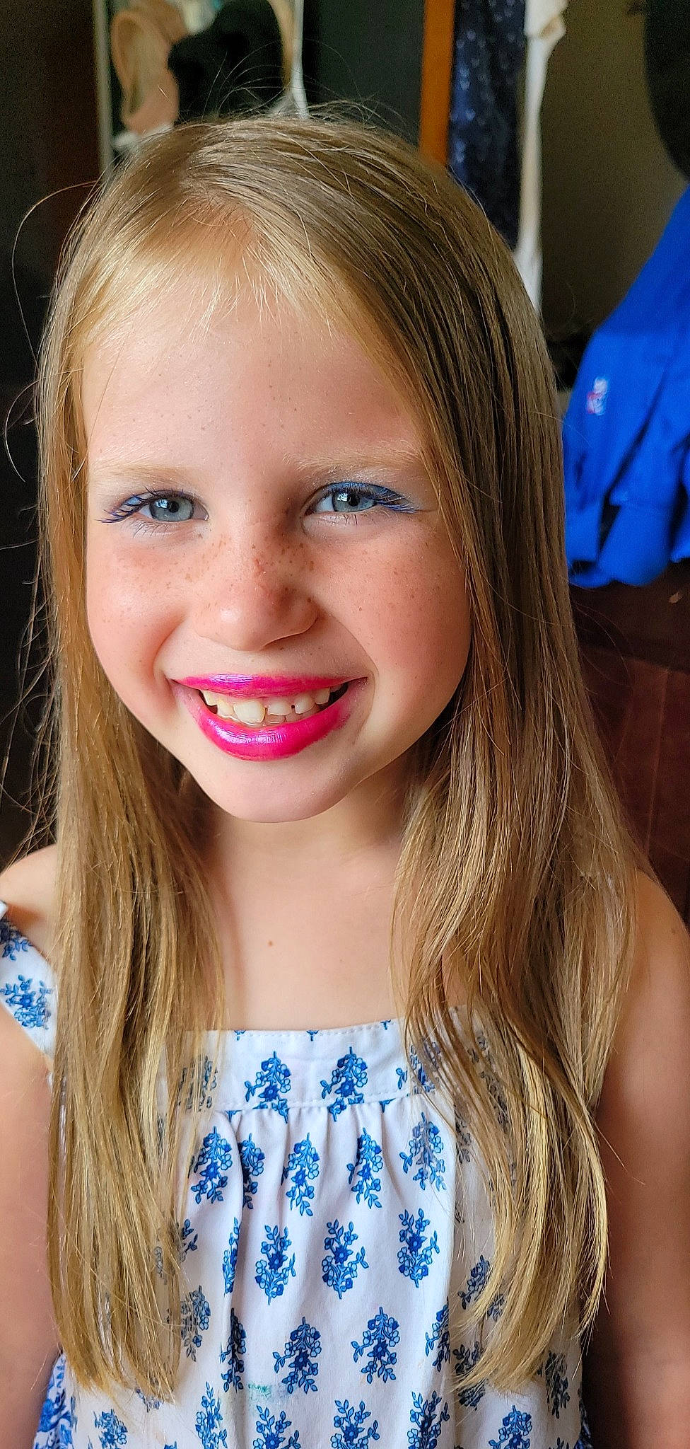 Nevaeh is registered to the contest to win money with this photo: blue, cheek, chin, cool, eye, eyebrow, eyelash, happy, iris, jaw, joy, layered_hair, lip, lipstick, mouth, neck, nose, person, shoulder, skin