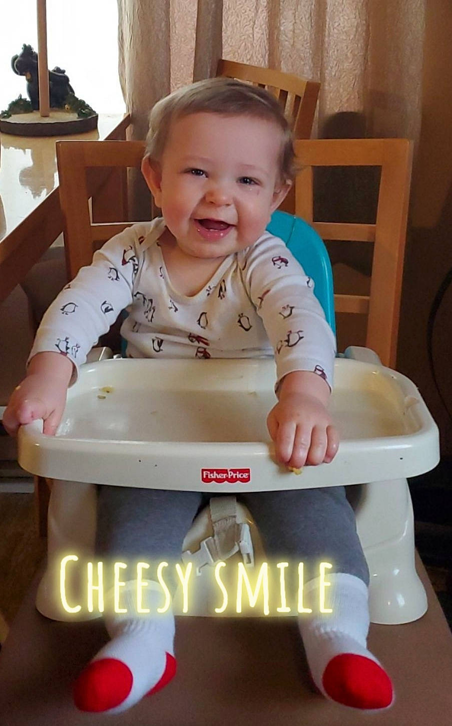 Ryan joined the competition — help win amazing prizes! baby, child, furniture, person, play, sitting, table, toddler