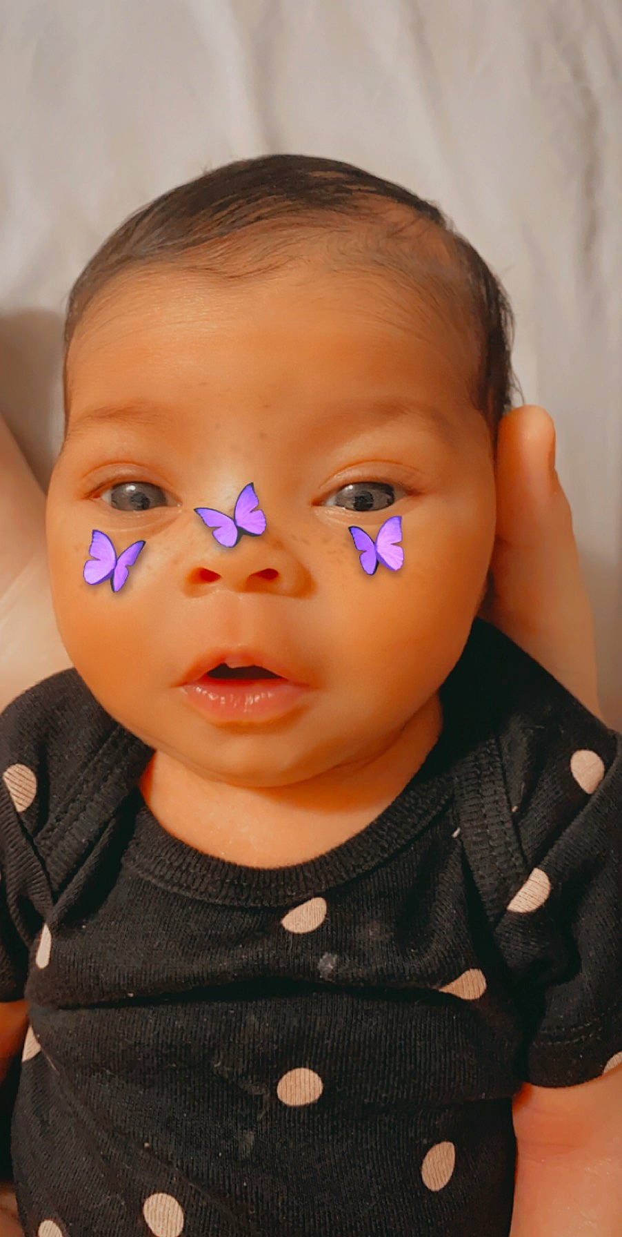 Sapphire is registered to the contest to win money with this photo: baby, cheek, child, chin, close_up, ear, eye, eyebrow, eyelash, face, forehead, head, iris, lip, mouth, nose, person, skin, toddler