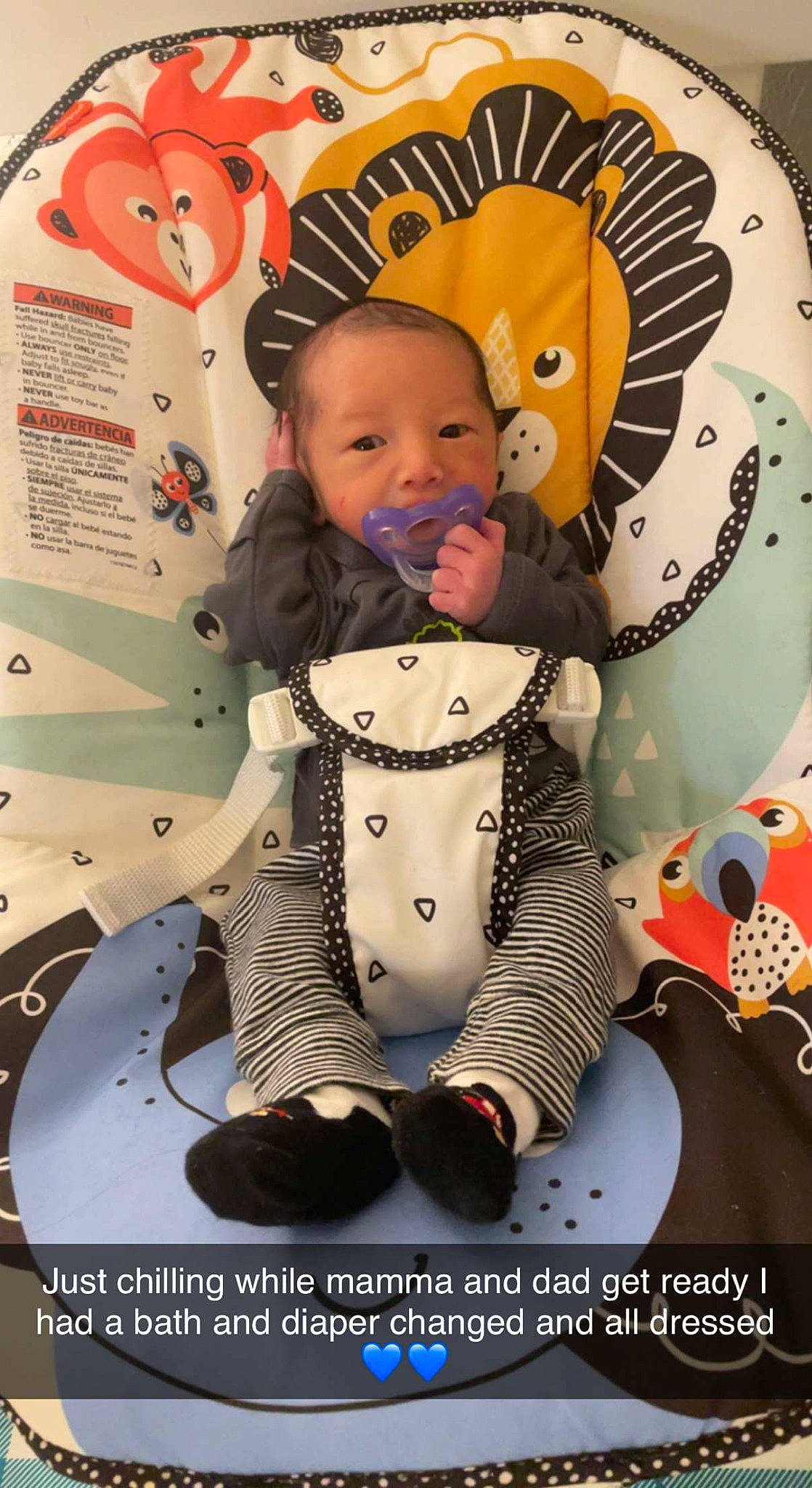 Hayes joined the competition — help win amazing prizes! baby, baby_products, baby_toddler_clothing, beauty, child, costume, design, fashion_accessory, fun, happy, mammal, pattern, person, personal_protective_equipment, photograph, room, sitting, sleeve, textile, toddler