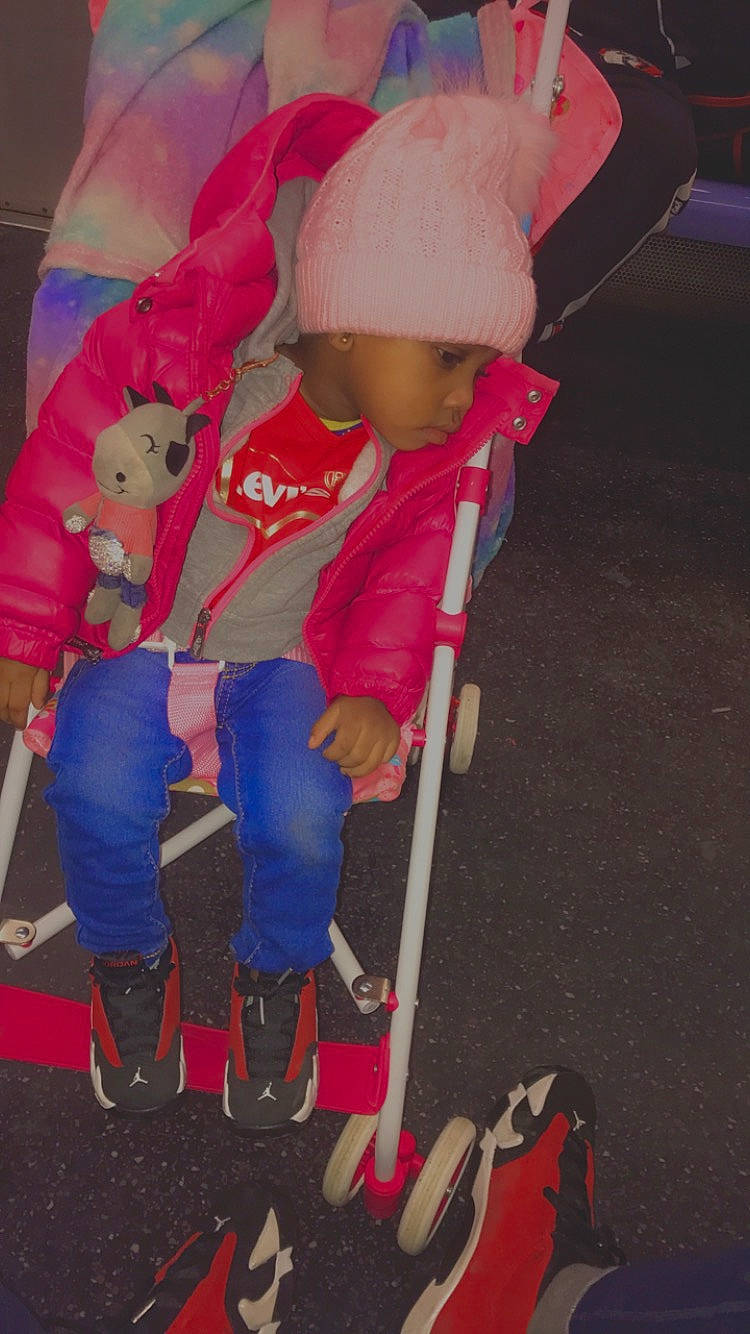 Taniece is registered to the contest to win money with this photo: baby_carriage, baby_products, boot, carmine, child, electric_blue, event, fictional_character, fun, headwear, human_leg, kick_scooter, magenta, person, personal_protective_equipment, recreation, red, stuffed_toy, tire, toddler