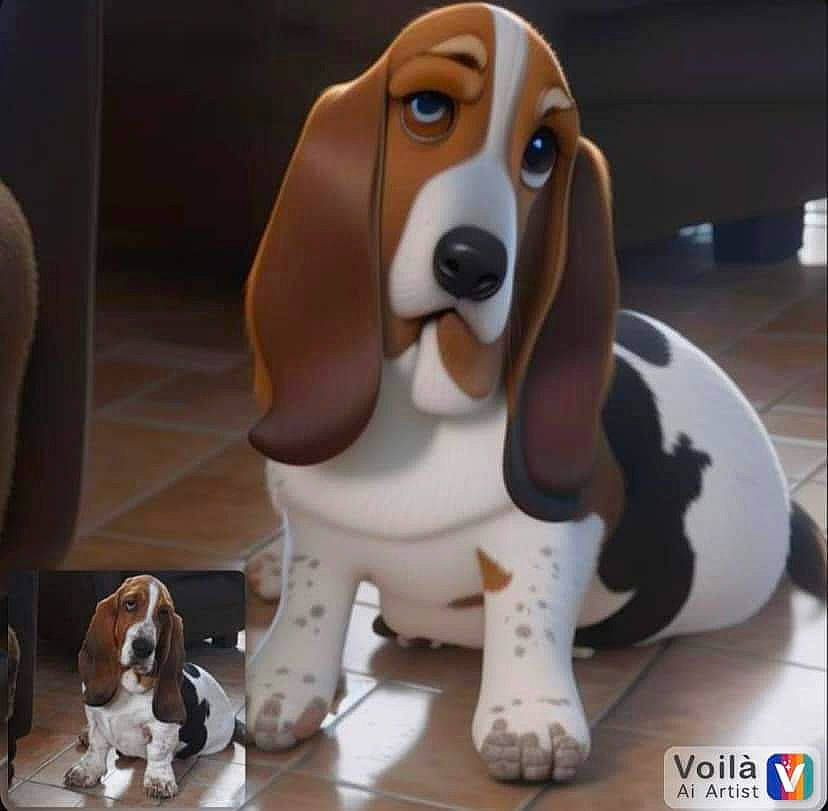 Pouf participe au concours pour gagner de l'argent avec cette photo : animal_figure, animation, brown, canidae, carnivore, companion_dog, dog, dog_breed, fawn, fur, liver, pet_supply, scent_hound, snout, sporting_group, tail, terrestrial_animal, toy, whiskers, working_animal