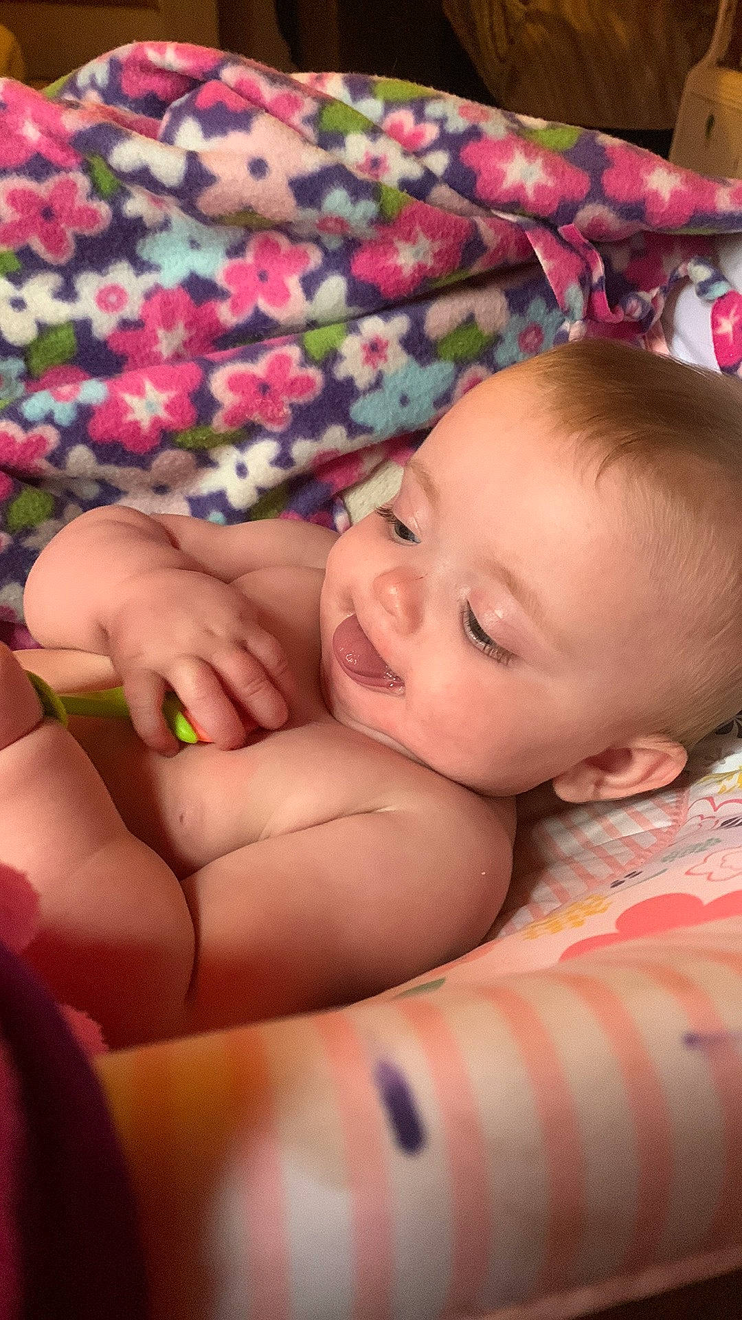 Maggielynn joined the competition — help win amazing prizes! arm, baby, cheek, comfort, eye, face, facial_expression, finger, gesture, hand, happy, iris, lip, mouth, muscle, people_in_nature, person, pink, plant, skin