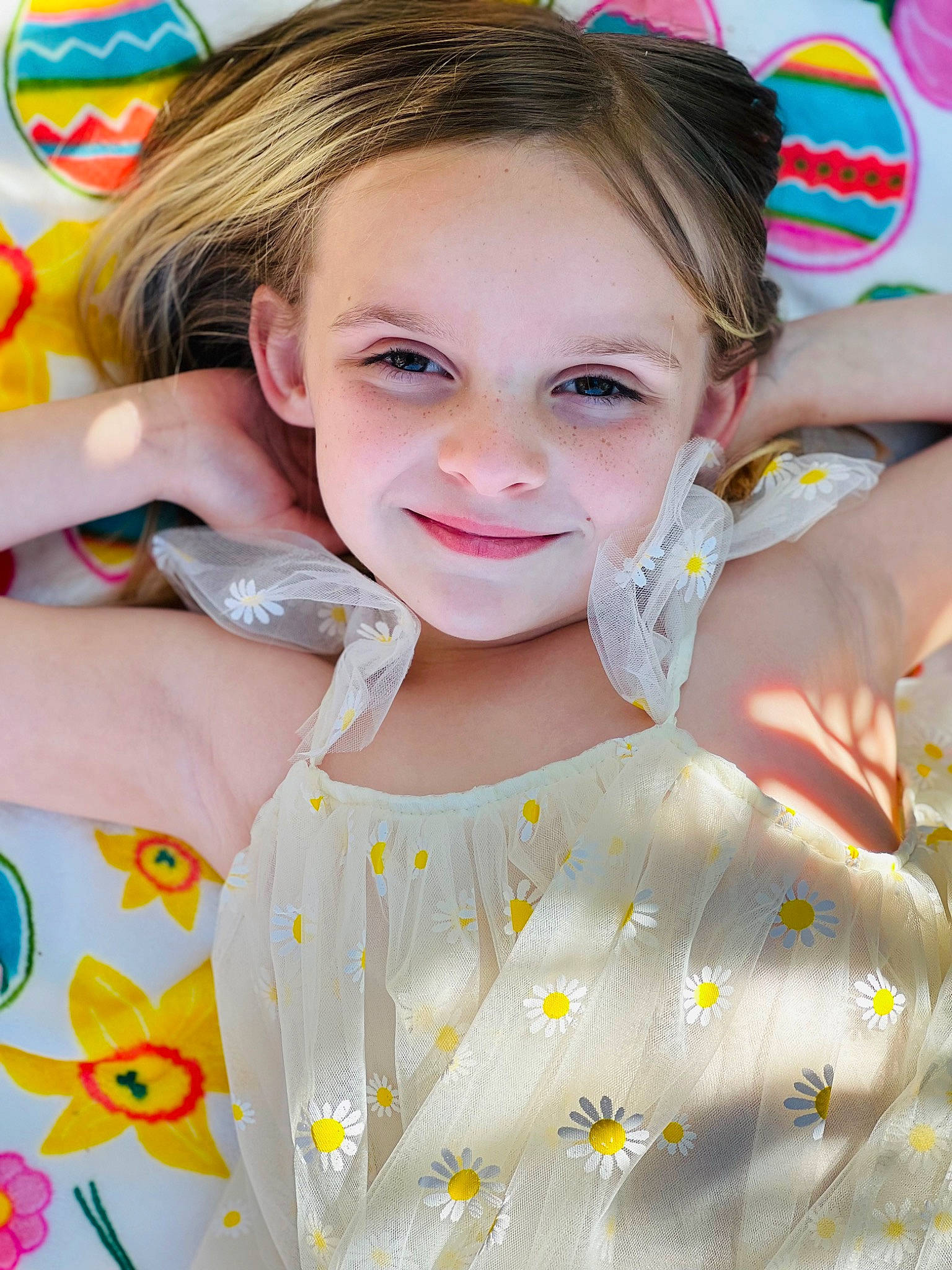 Adilynn joined the competition — help win amazing prizes! child, event, eyelash, face, fun, hairstyle, happy, joy, leisure, neck, necklace, party, pattern, peach, person, pink, recreation, skin, sleeve, smile