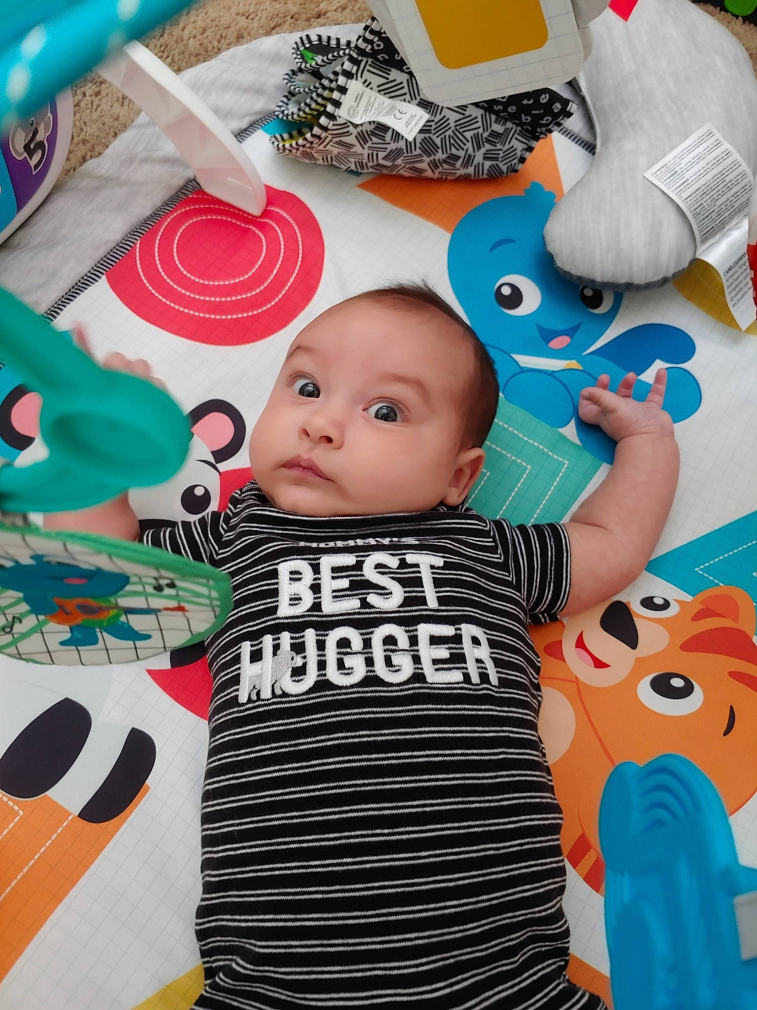 Anderson is registered to the contest to win money with this photo: baby, baby_toddler_clothing, child, happy, illustration, person, play, product, t_shirt, textile, toddler