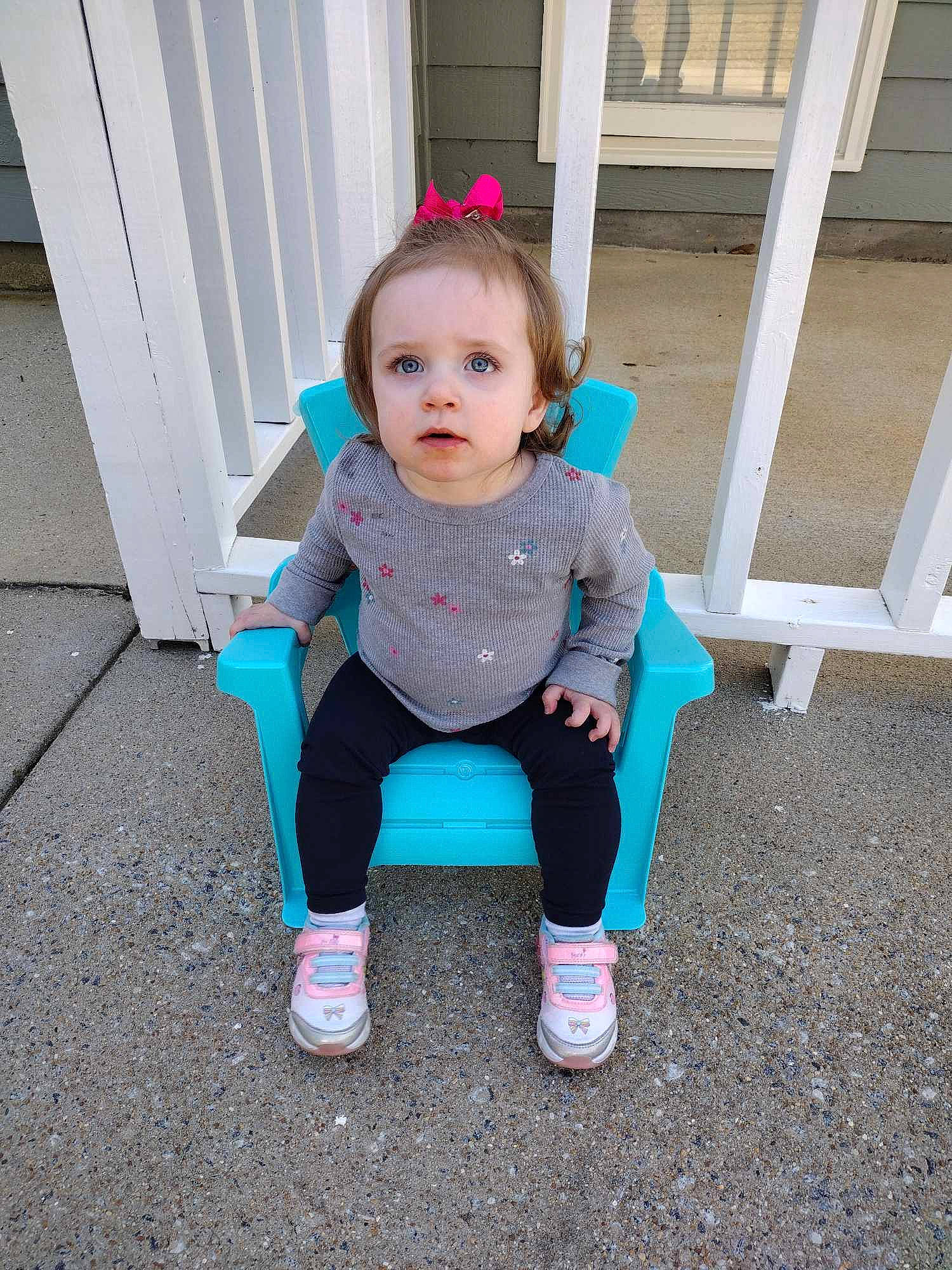 Everlee joined the competition — help win amazing prizes! azure, baby, baby_toddler_clothing, child, electric_blue, eye, face, fashion_accessory, grass, happy, human_body, human_leg, magenta, pattern, person, pink, sitting, sleeve, sock, t_shirt
