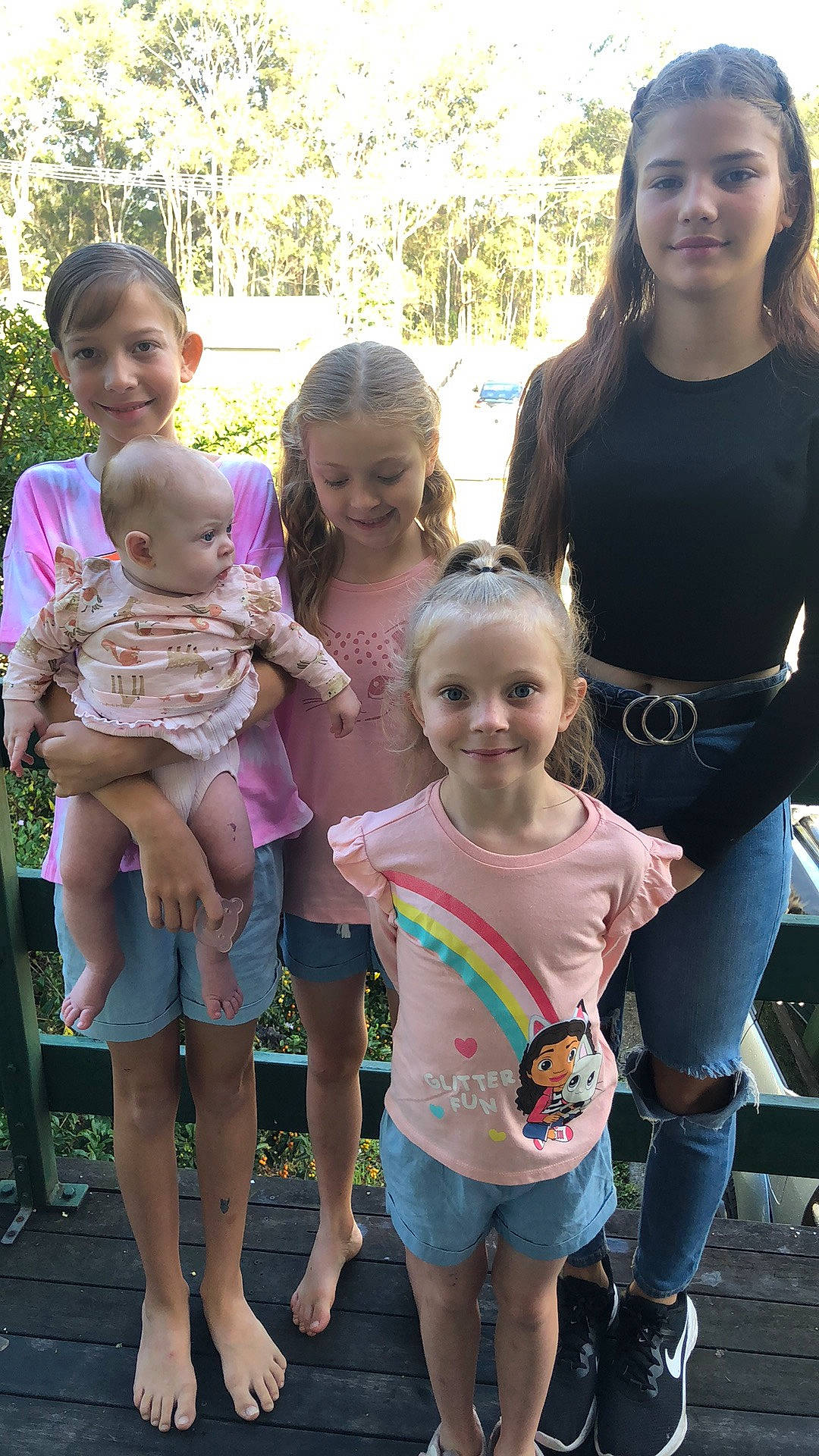 Evelyn Kate joined the competition — help win amazing prizes! eye, face, facial_expression, hairstyle, happy, head, human, joy, leg, mammal, organ, person, photograph, pink, shoe, shorts, skin, smile, standing, style