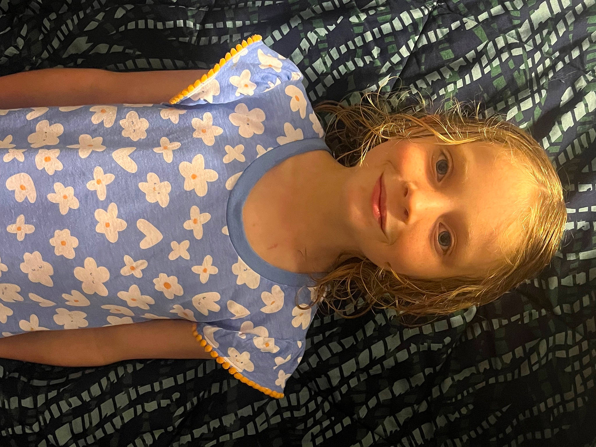 Evelyn Kate joined the competition — help win amazing prizes! abdomen, child, elbow, electric_blue, flash_photography, happy, human_leg, joy, lip, pattern, person, photo_shoot, portrait_photography, selfie, sleeve, thigh, waist