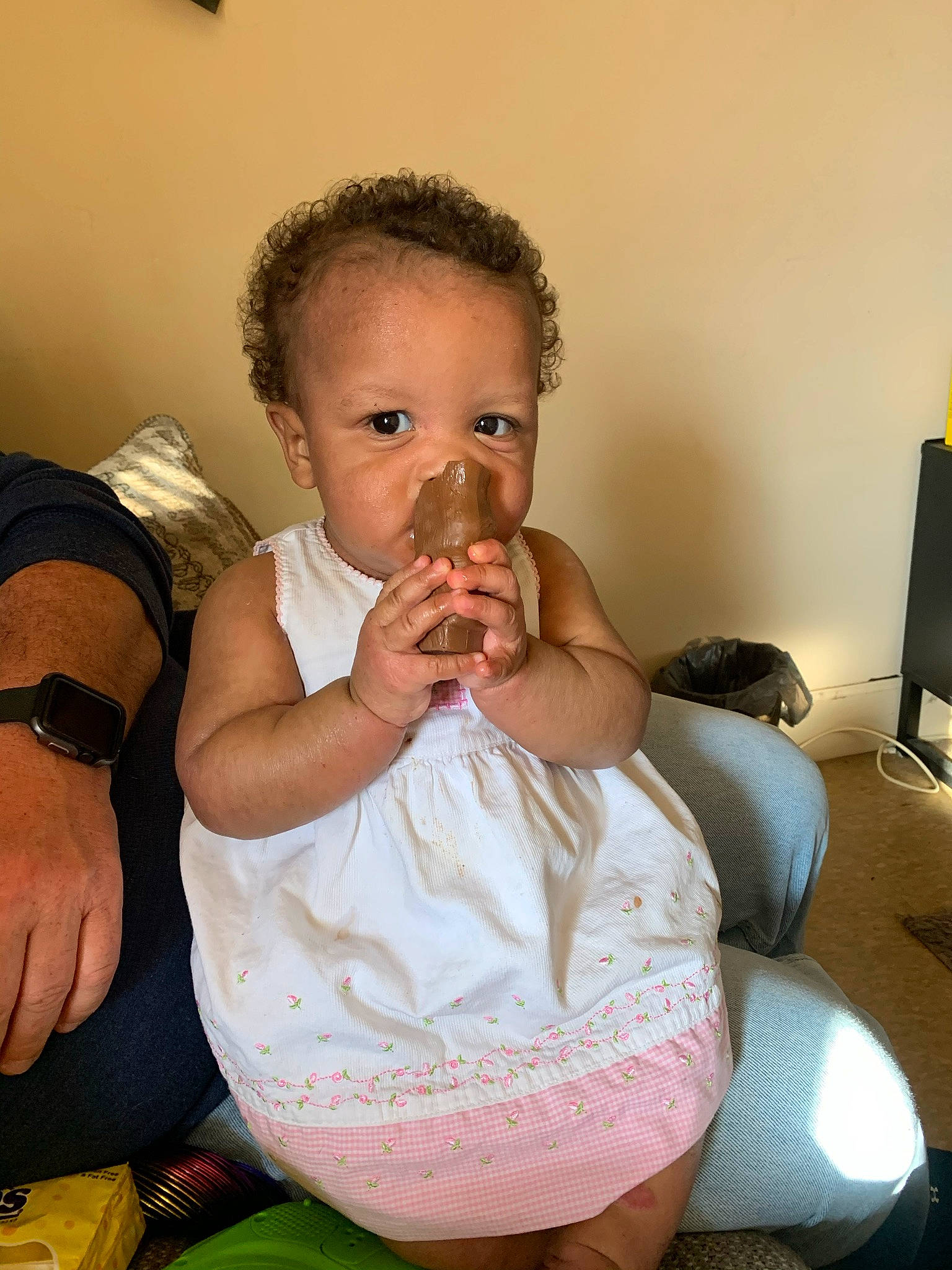 Lai Lani joined the competition — help win amazing prizes! abdomen, arm, baby, chair, cheek, chest, comfort, computer_monitor, eye, gesture, hand, happy, lip, mouth, nail, nose, person, skin, thumb, toddler