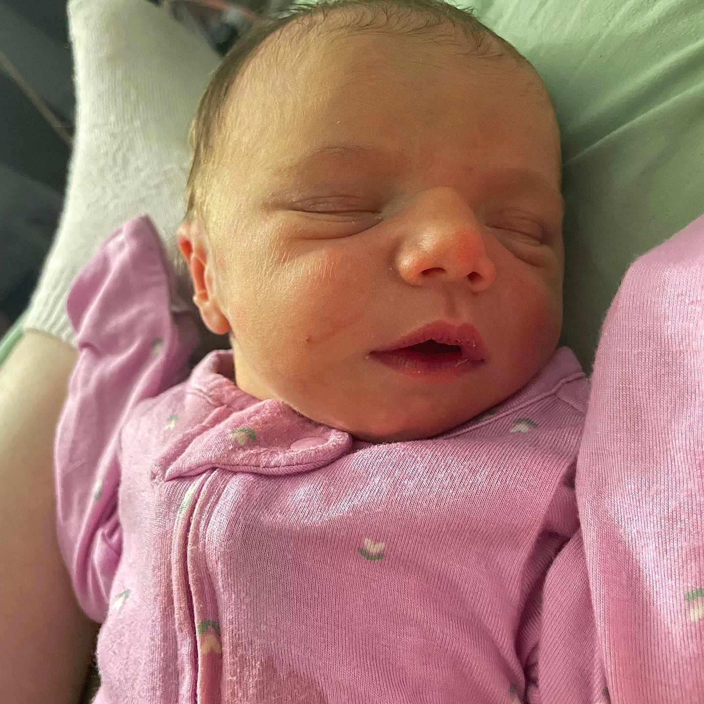 Willow joined the competition — help win amazing prizes! architecture, baby, bed, blanket, building, clothing, cushion, face, furniture, glove, head, homedecor, hospital, newborn, person, photography, portrait, quilt, sleeping, towel